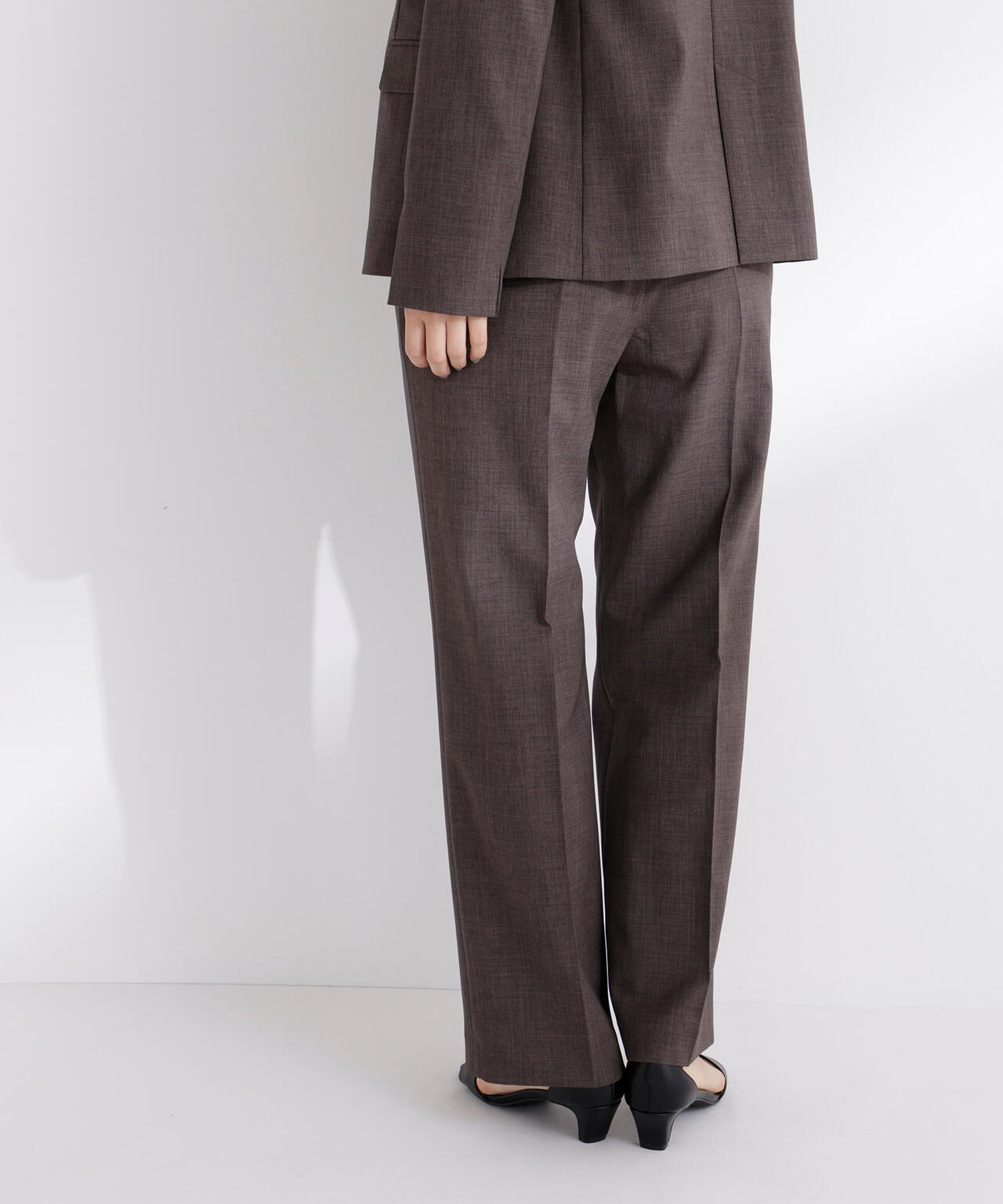 リネンライク SETUP ストレートパンツ