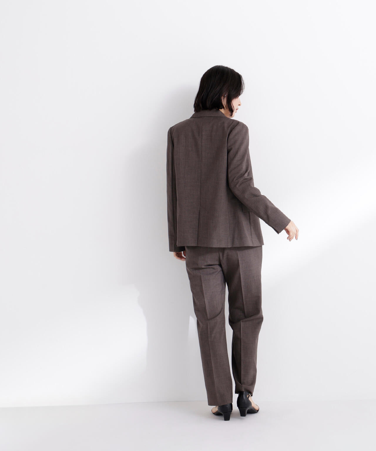 リネンライク SETUP ストレートパンツ