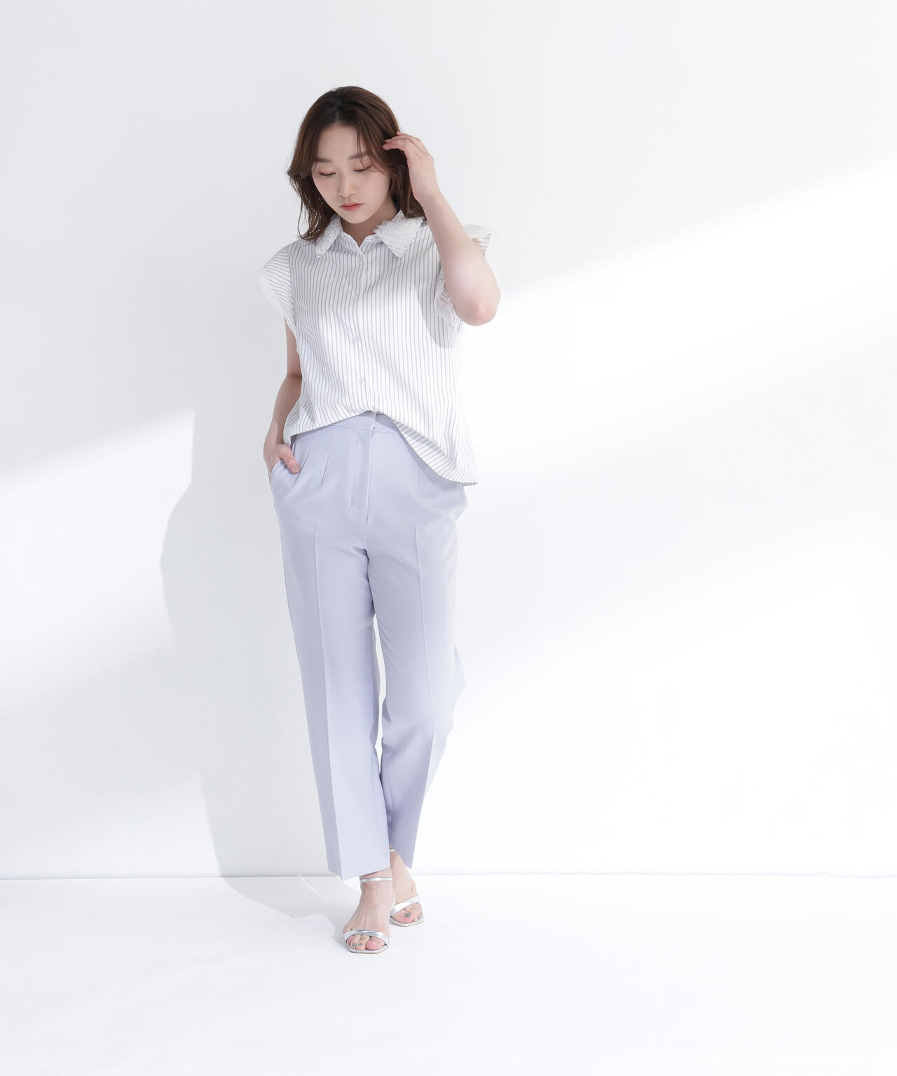 <ちょうど、いい服>品格ストレートパンツ
