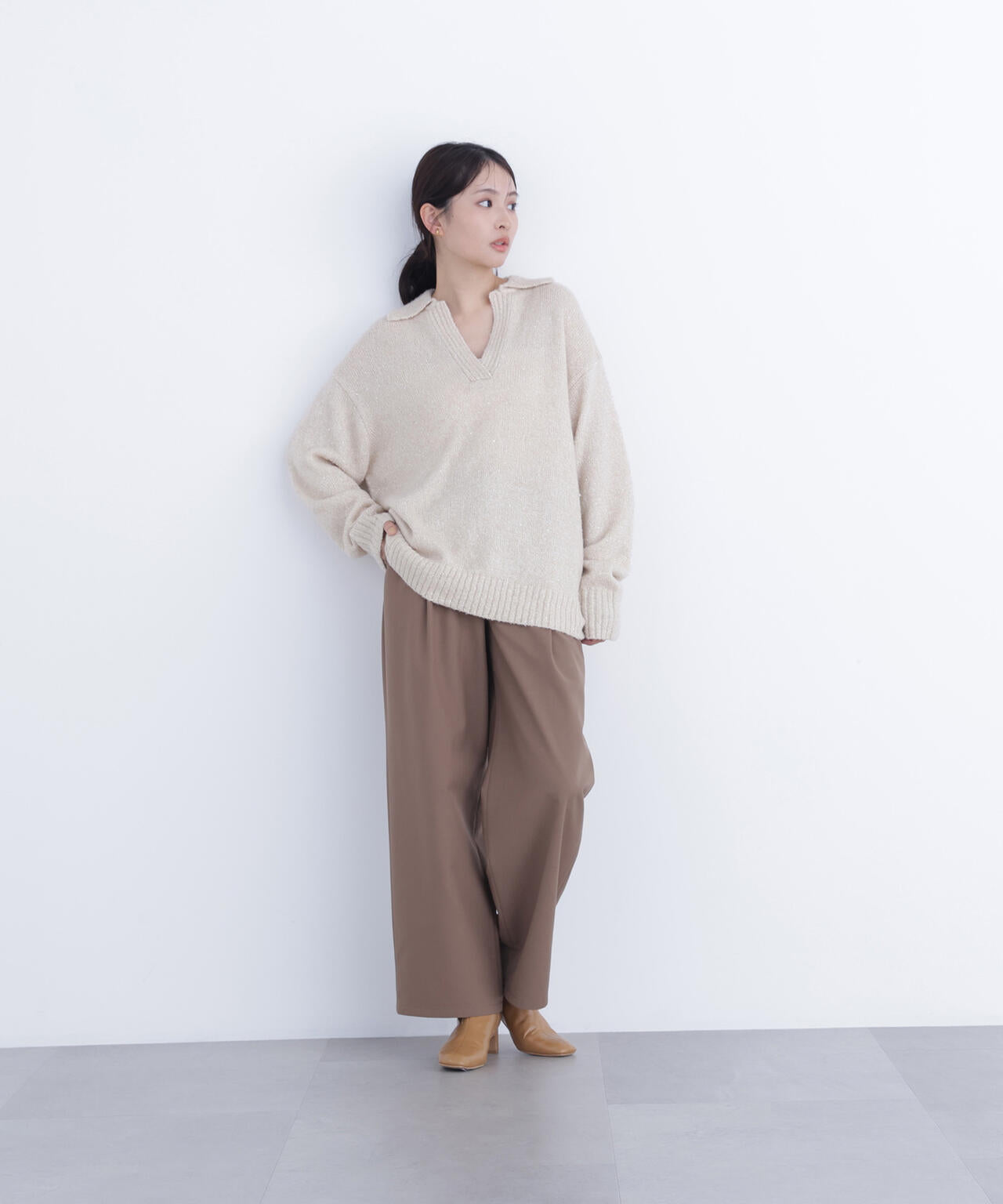 ワイドツイルパンツ