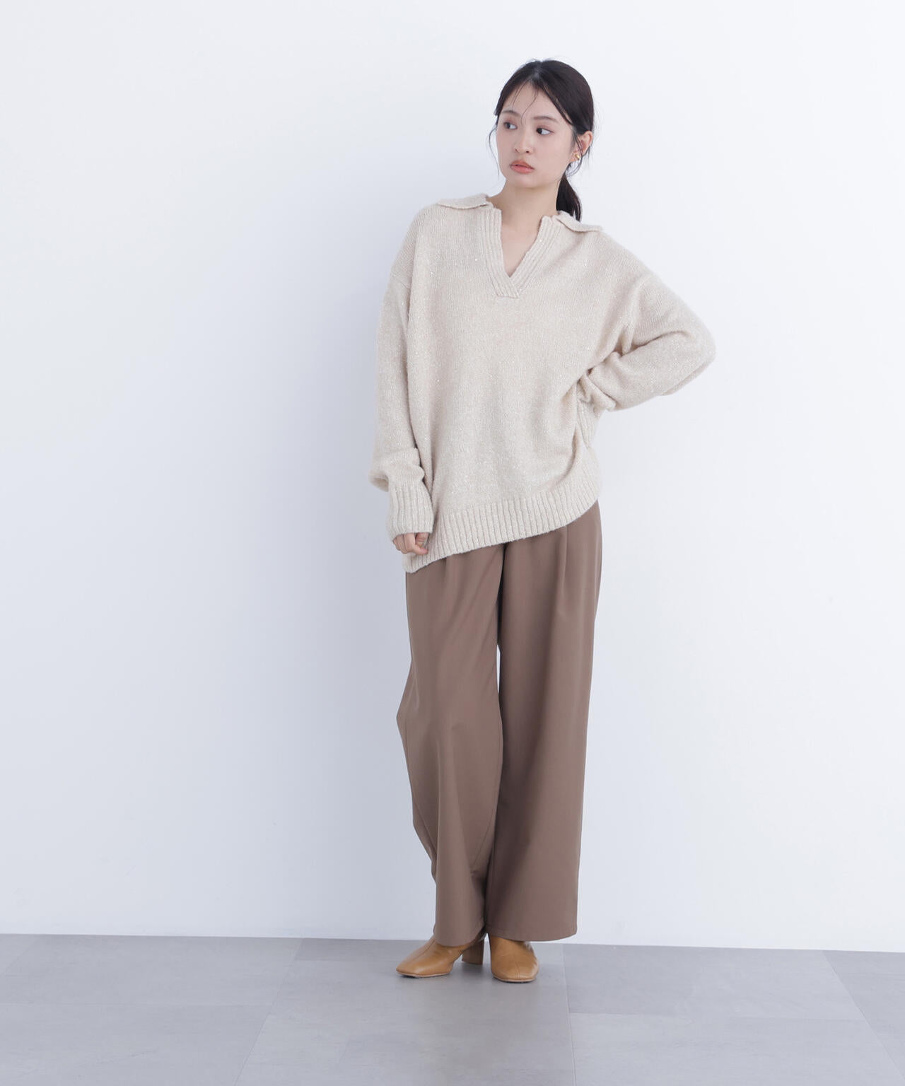 ワイドツイルパンツ