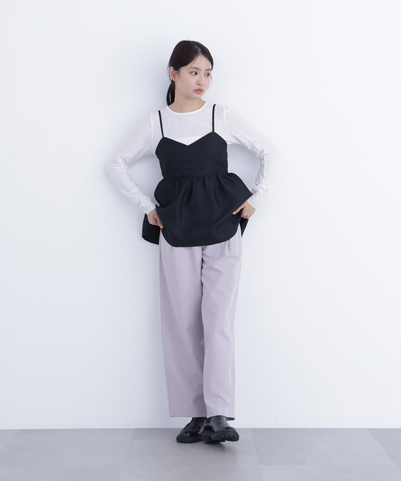 ワイドツイルパンツ