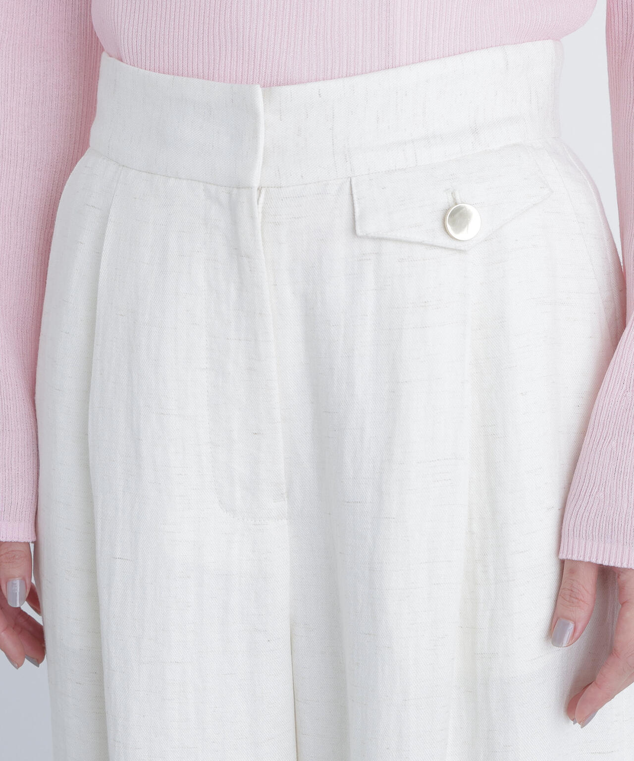 シンチバックワイドパンツ