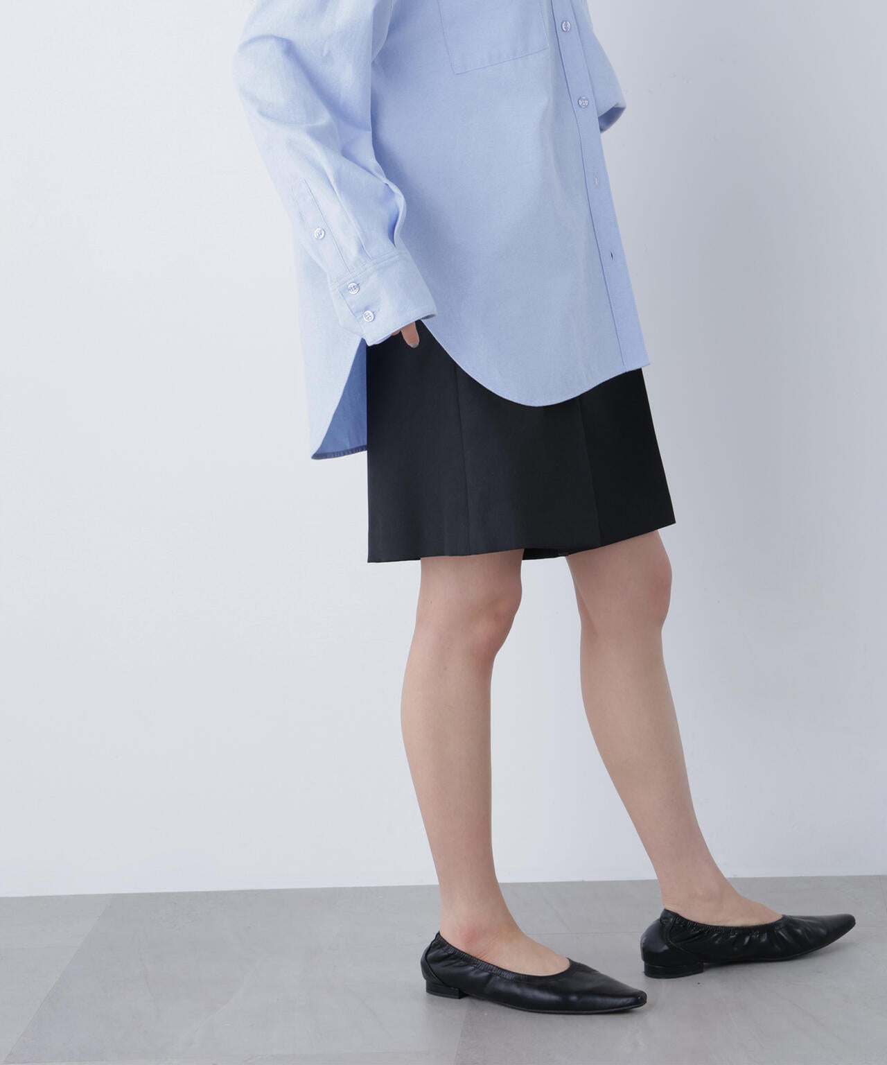 タックキュロットパンツ