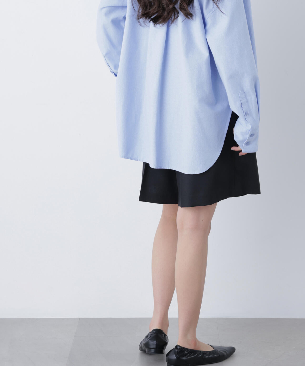 タックキュロットパンツ