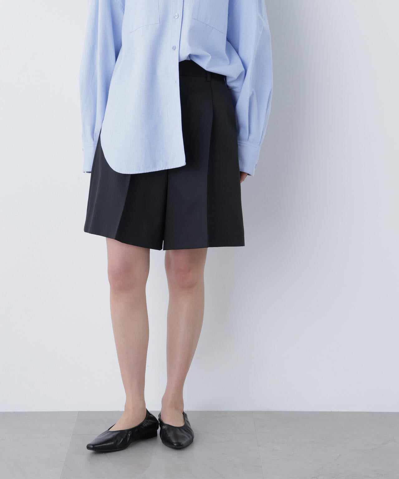 タックキュロットパンツ