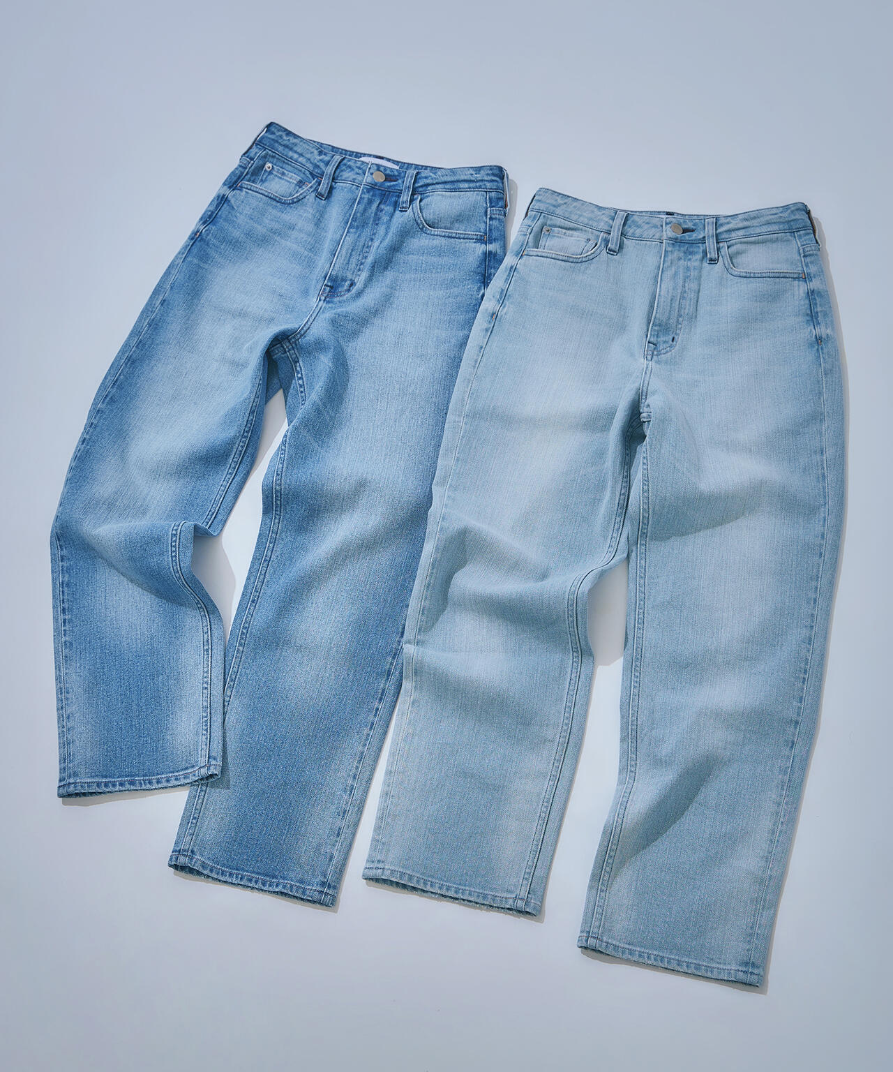 【FUDGE掲載】【Healthy DENIM】ハイライズストレートデニムパンツ