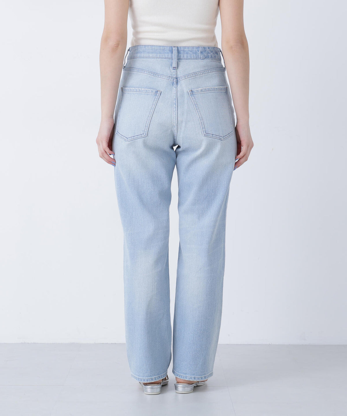 <FUDGE掲載><Healthy DENIM>ハイライズストレートデニムパンツ