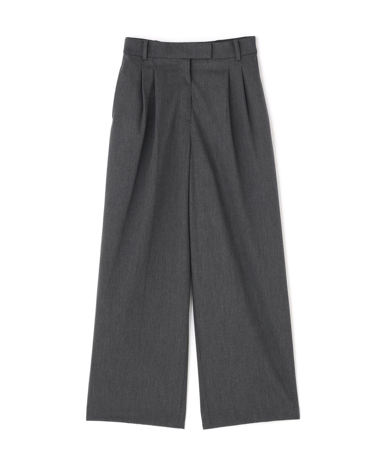 【365ユーティリティー】洗えて毛玉になりにくいタックワイドパンツ