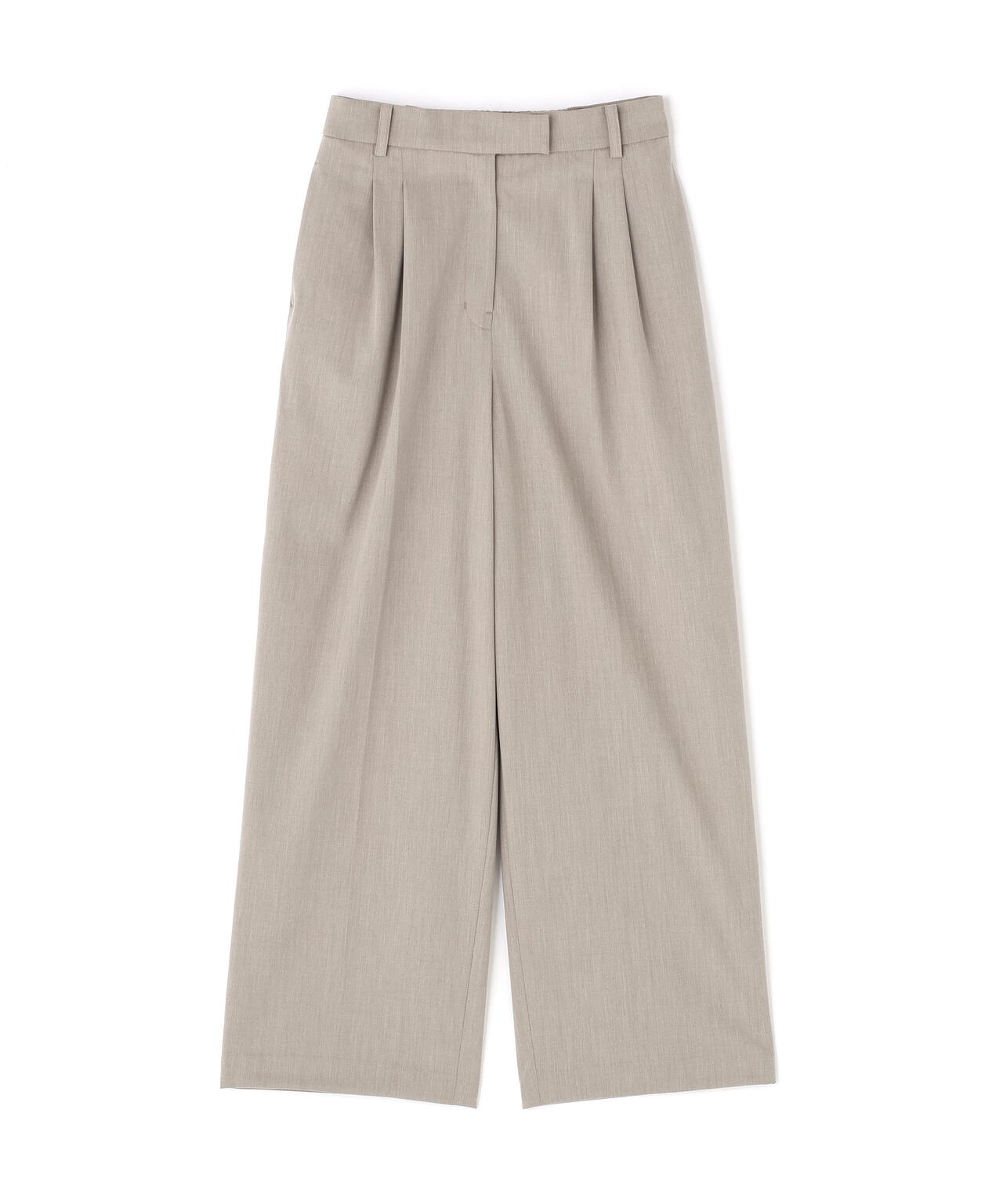 【365ユーティリティー】洗えて毛玉になりにくいタックワイドパンツ