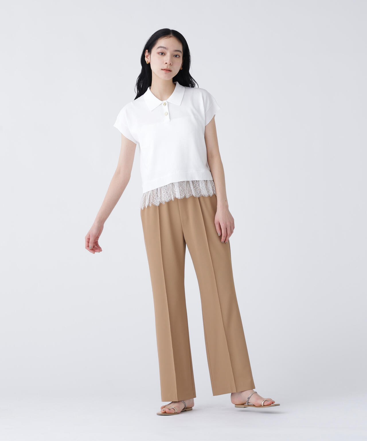 168cm B81cm W60cm H89cm 着用サイズ:M