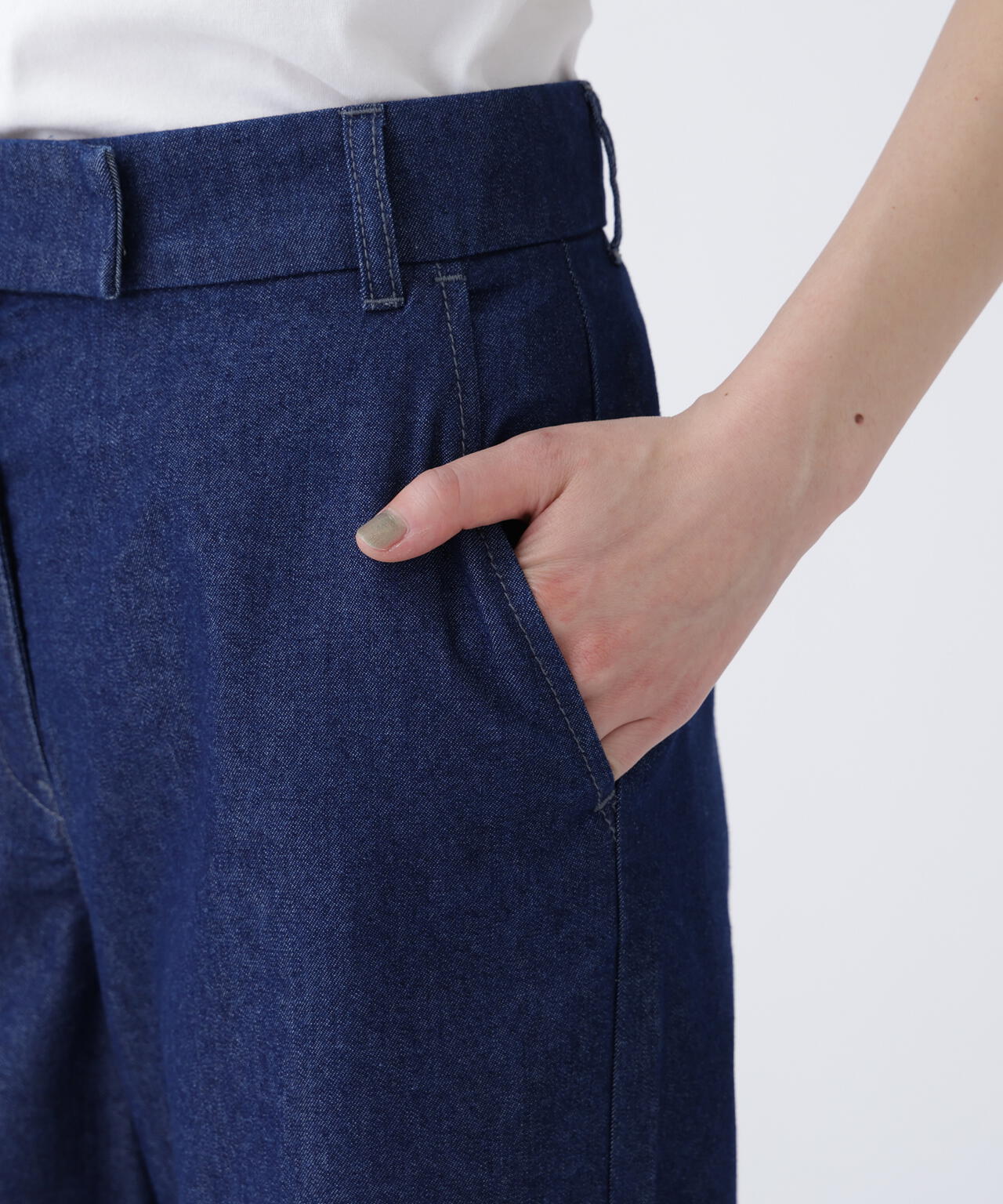 COOL MAX(R) 接触冷感デニムセットアップ パンツ