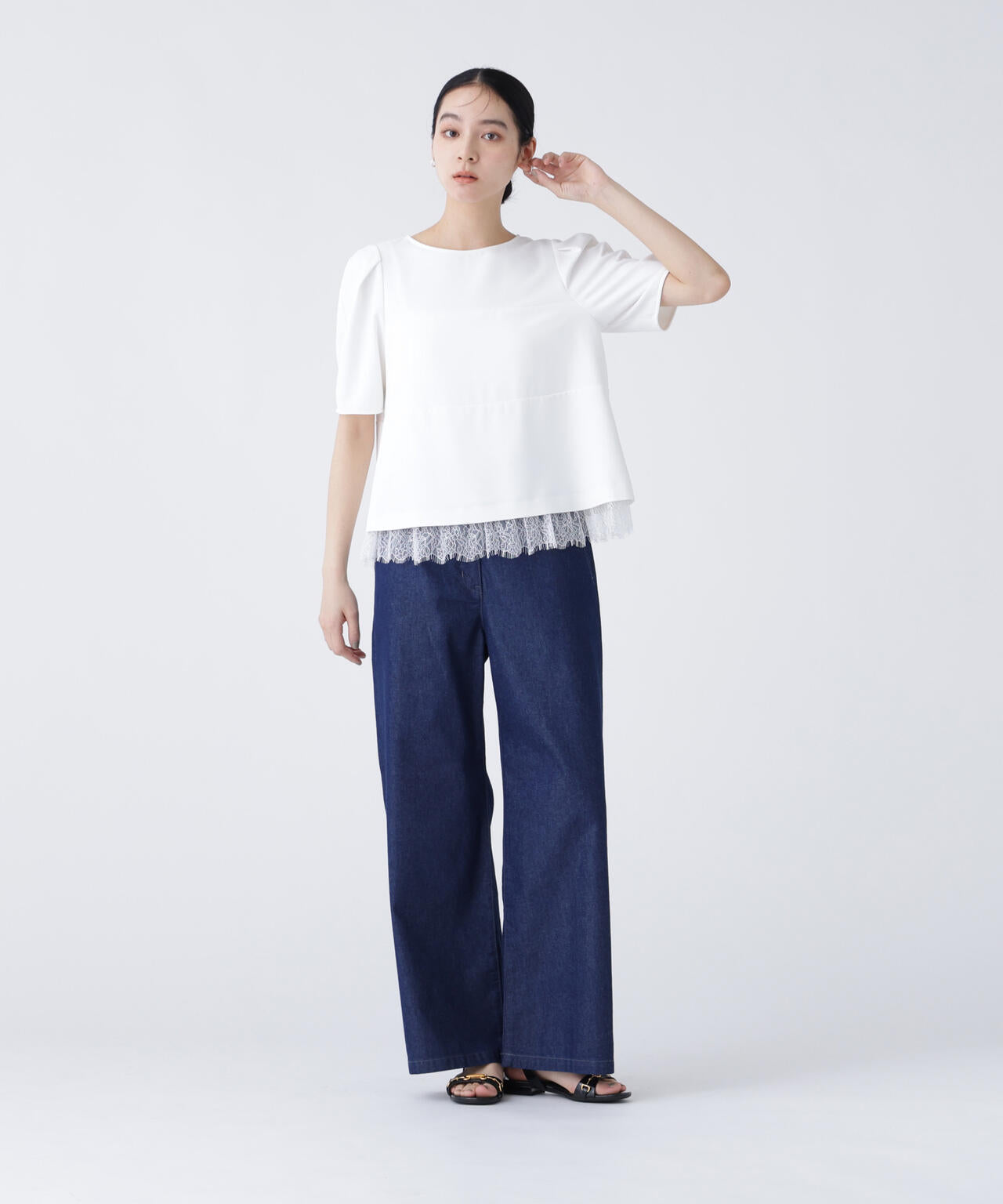 168cm B81cm W60cm H89cm 着用サイズ:M