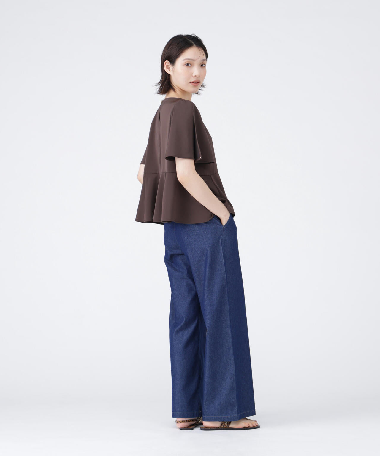 COOL MAX(R) 接触冷感デニムセットアップ パンツ