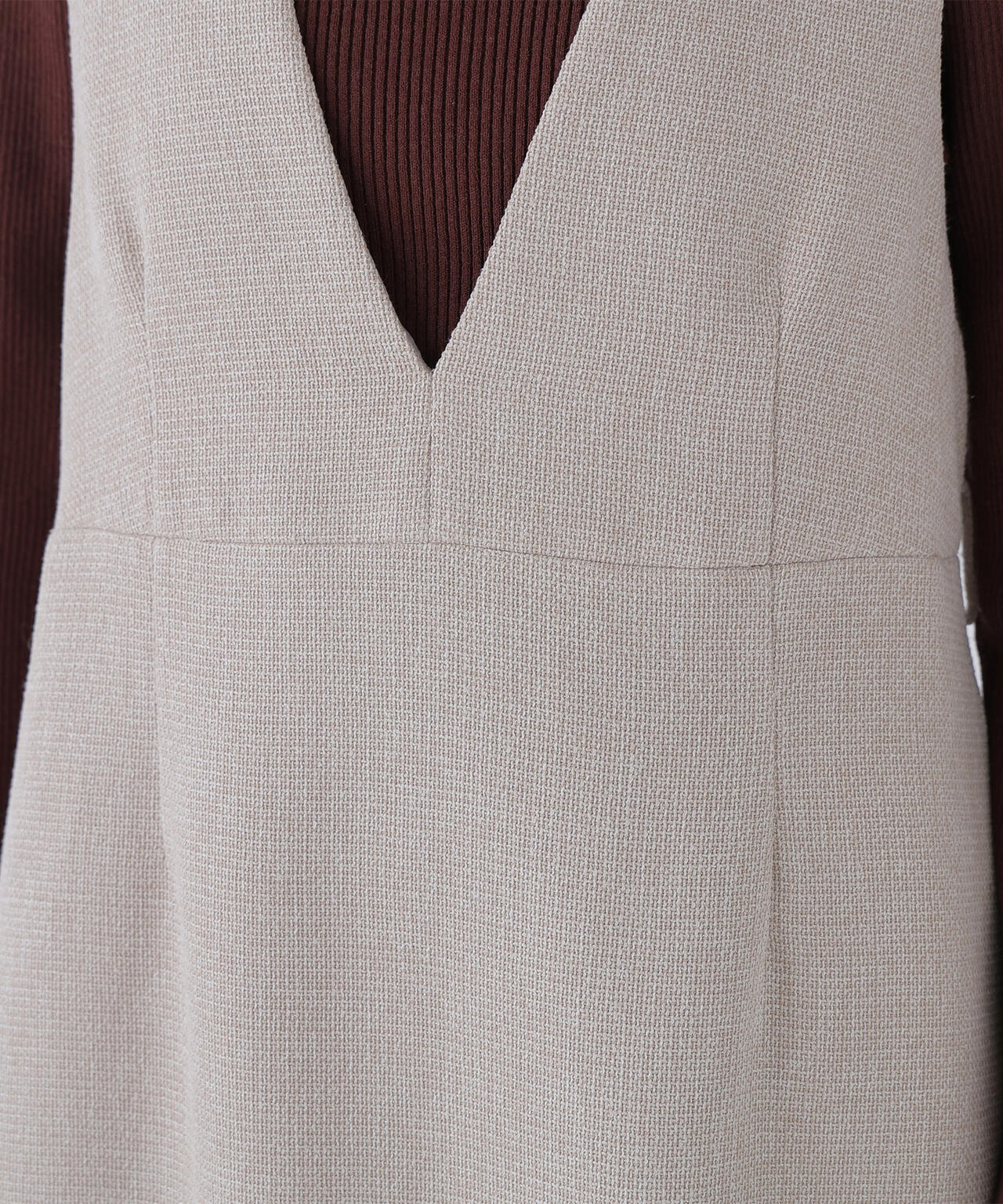 ベルト付Vネックジャンスカ