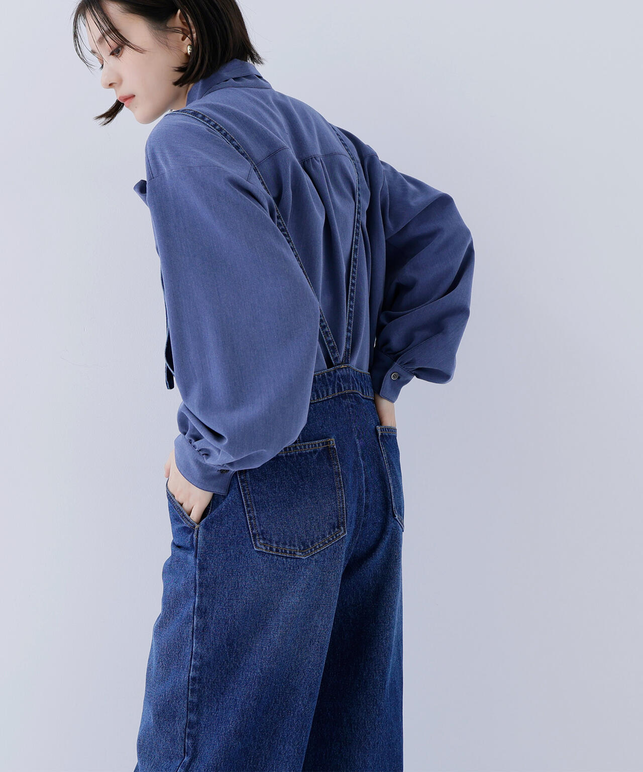 デニムオールインワン