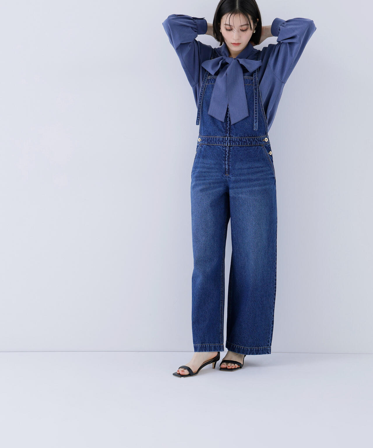 デニムオールインワン