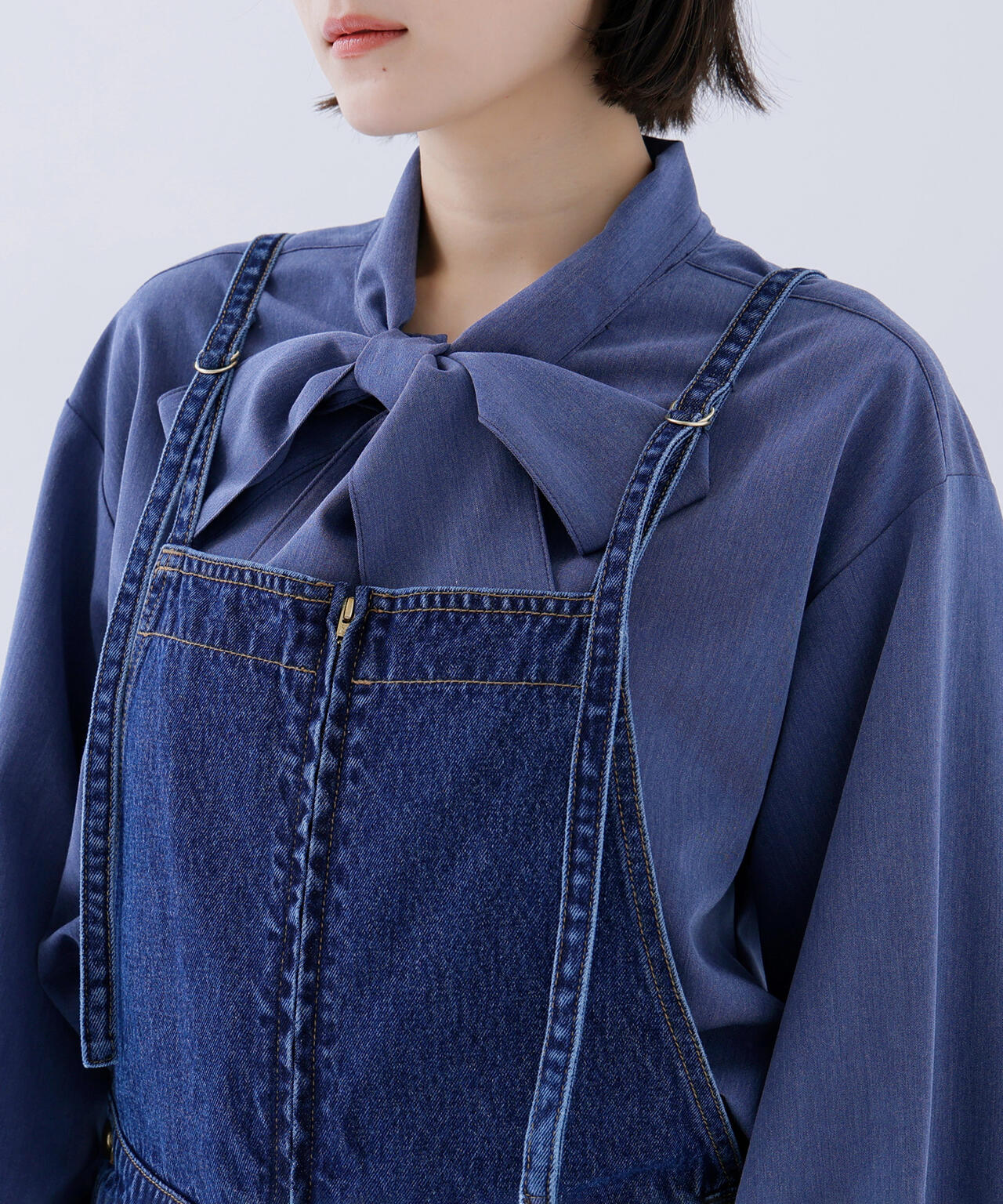 デニムオールインワン