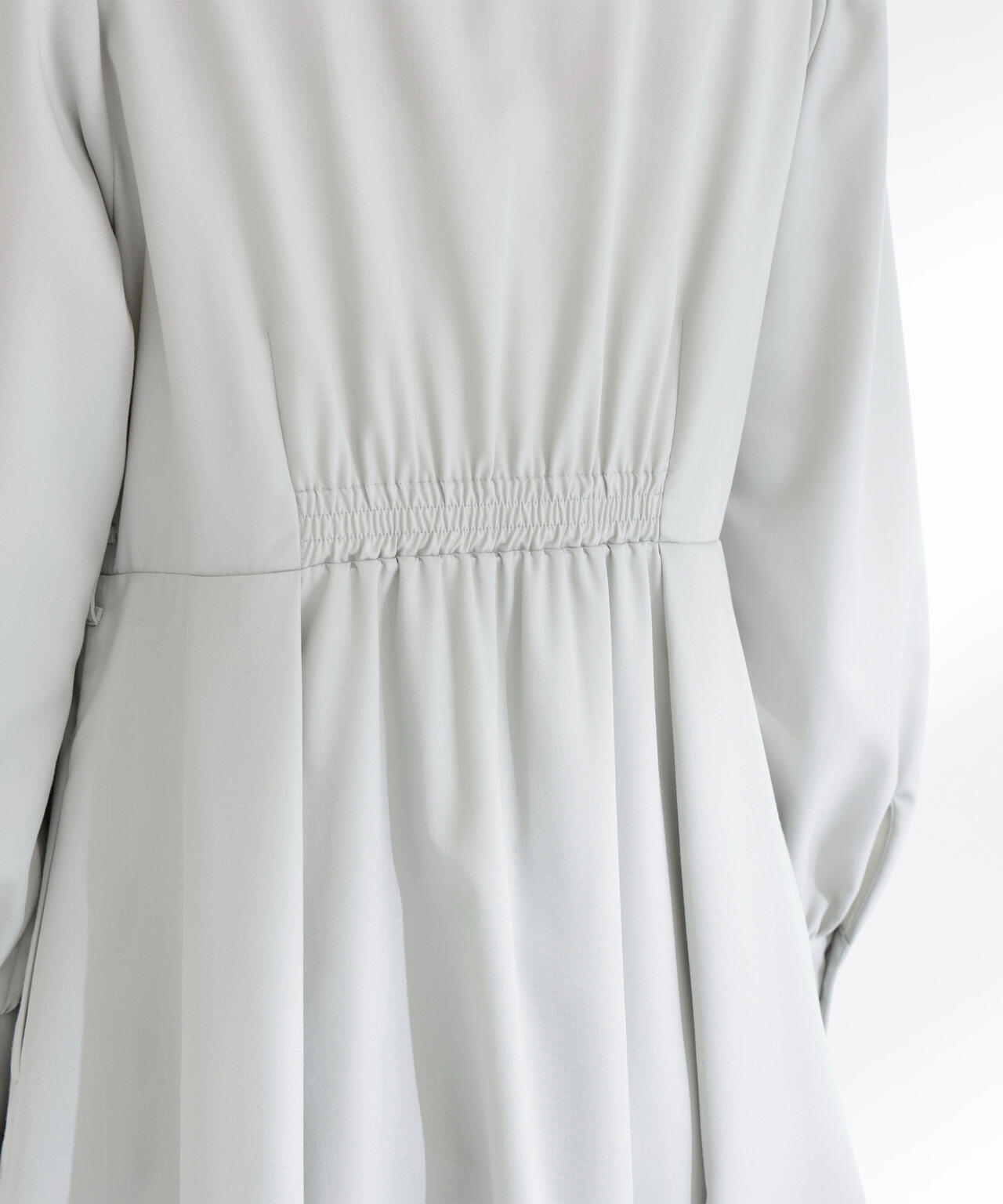 リボンベルテッドシャツワンピース