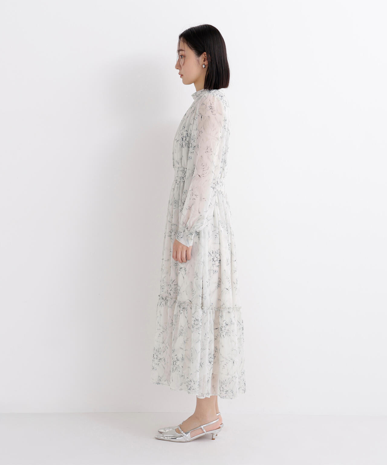 フラワーシフォンワンピース
