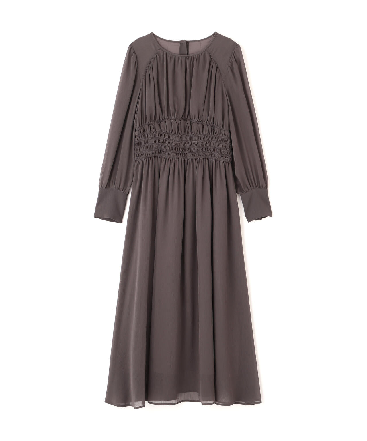 楊柳シャーリングワンピース