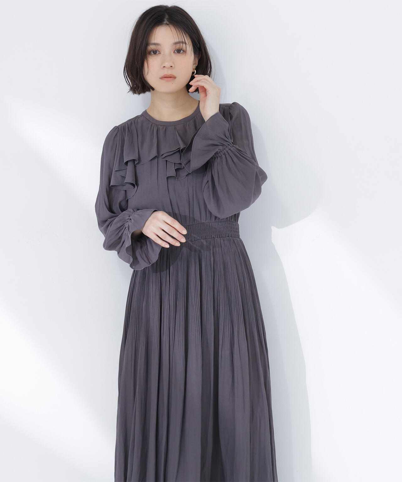 ラッフルデザインワンピース
