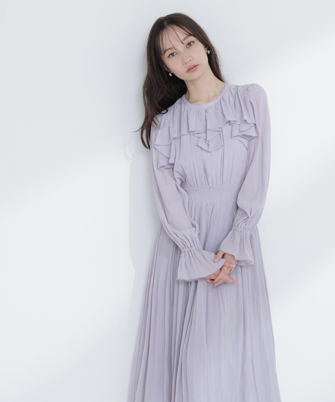 ラッフルデザインワンピース