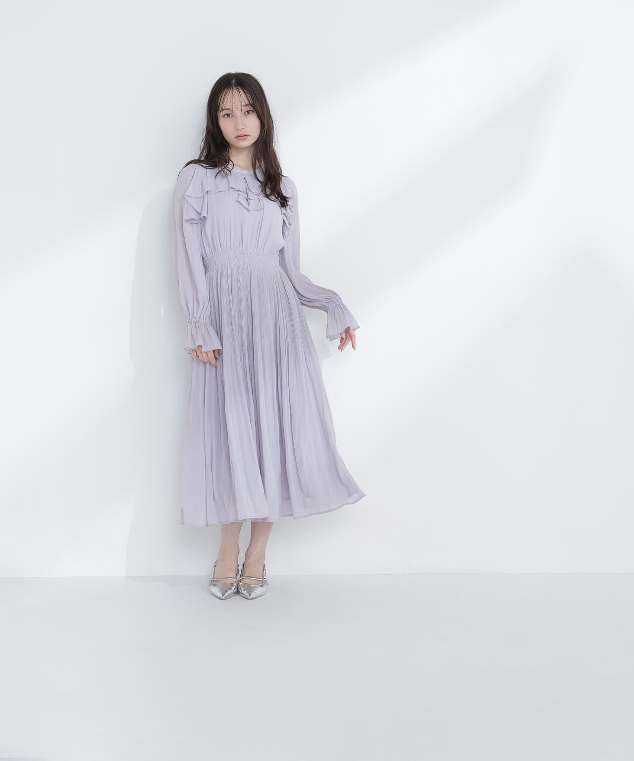 ラッフルデザインワンピース