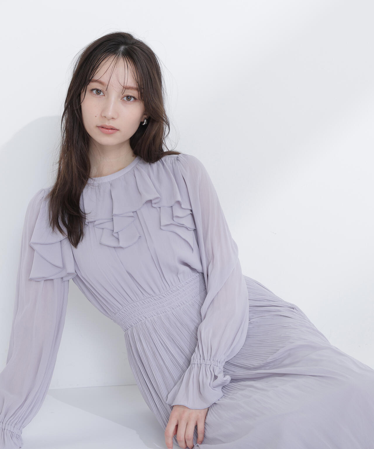 ラッフルデザインワンピース