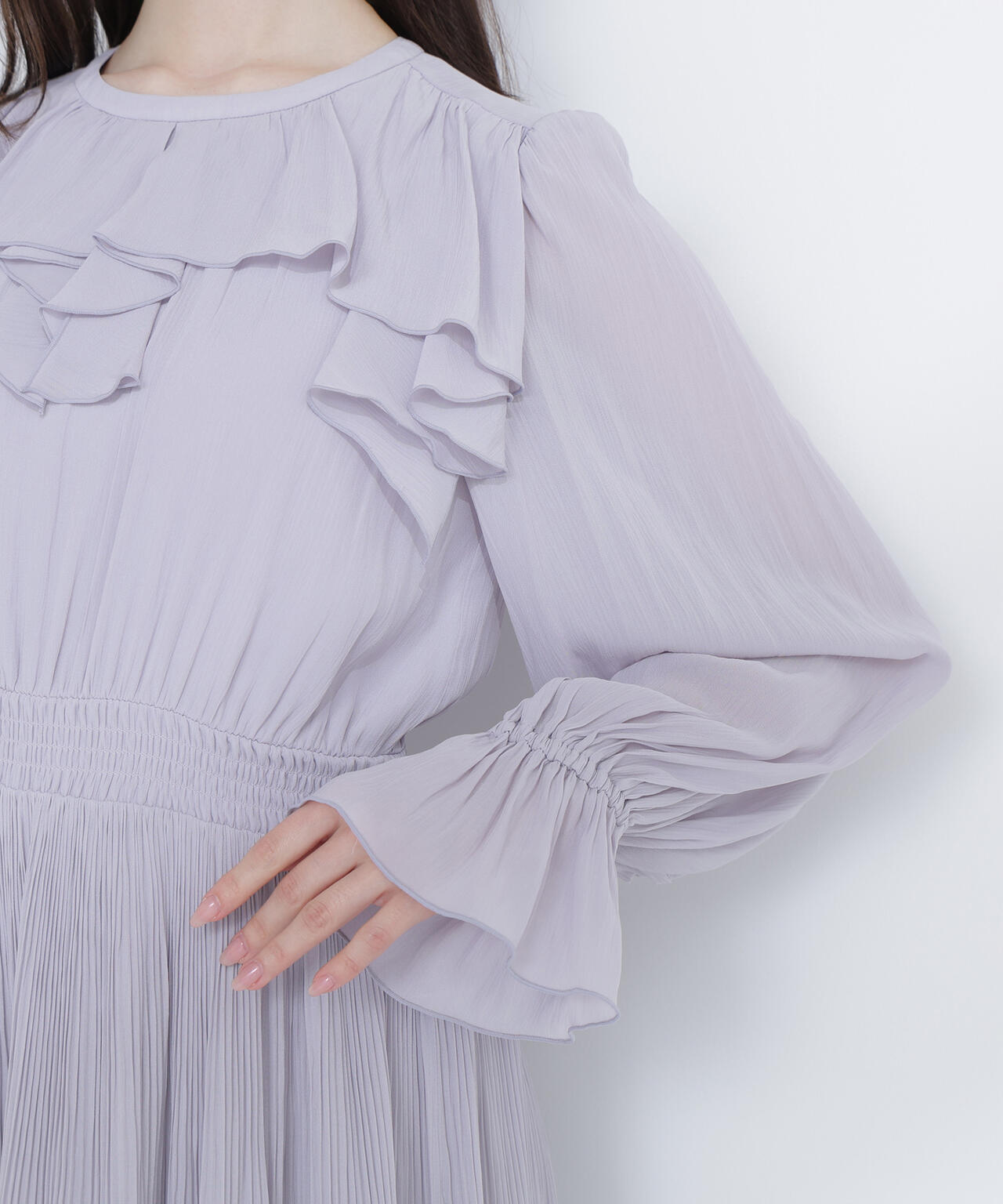 ラッフルデザインワンピース