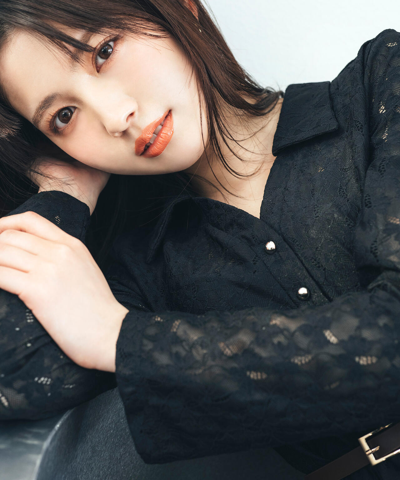 レーススキッパーシャツワンピース