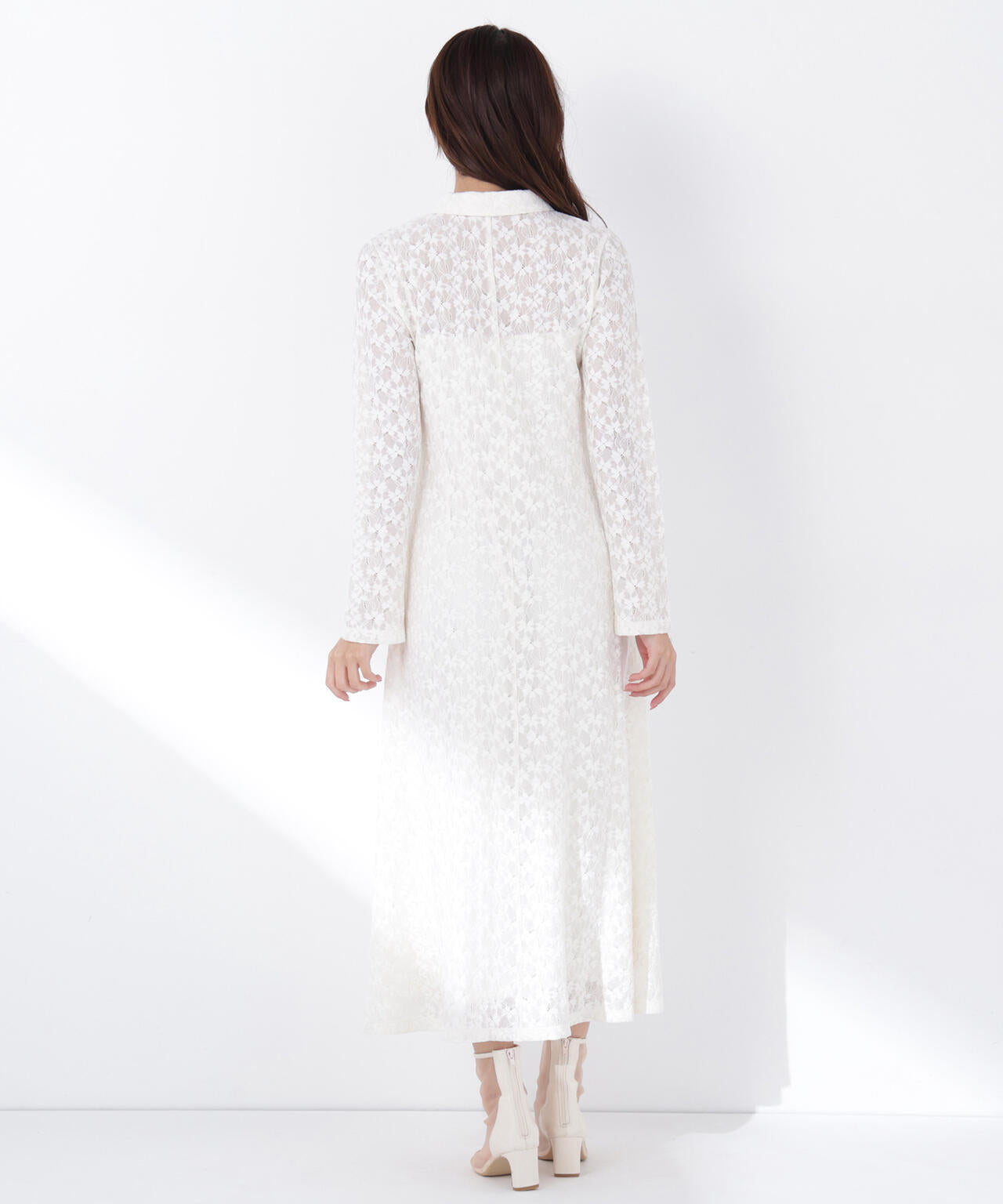 レーススキッパーシャツワンピース