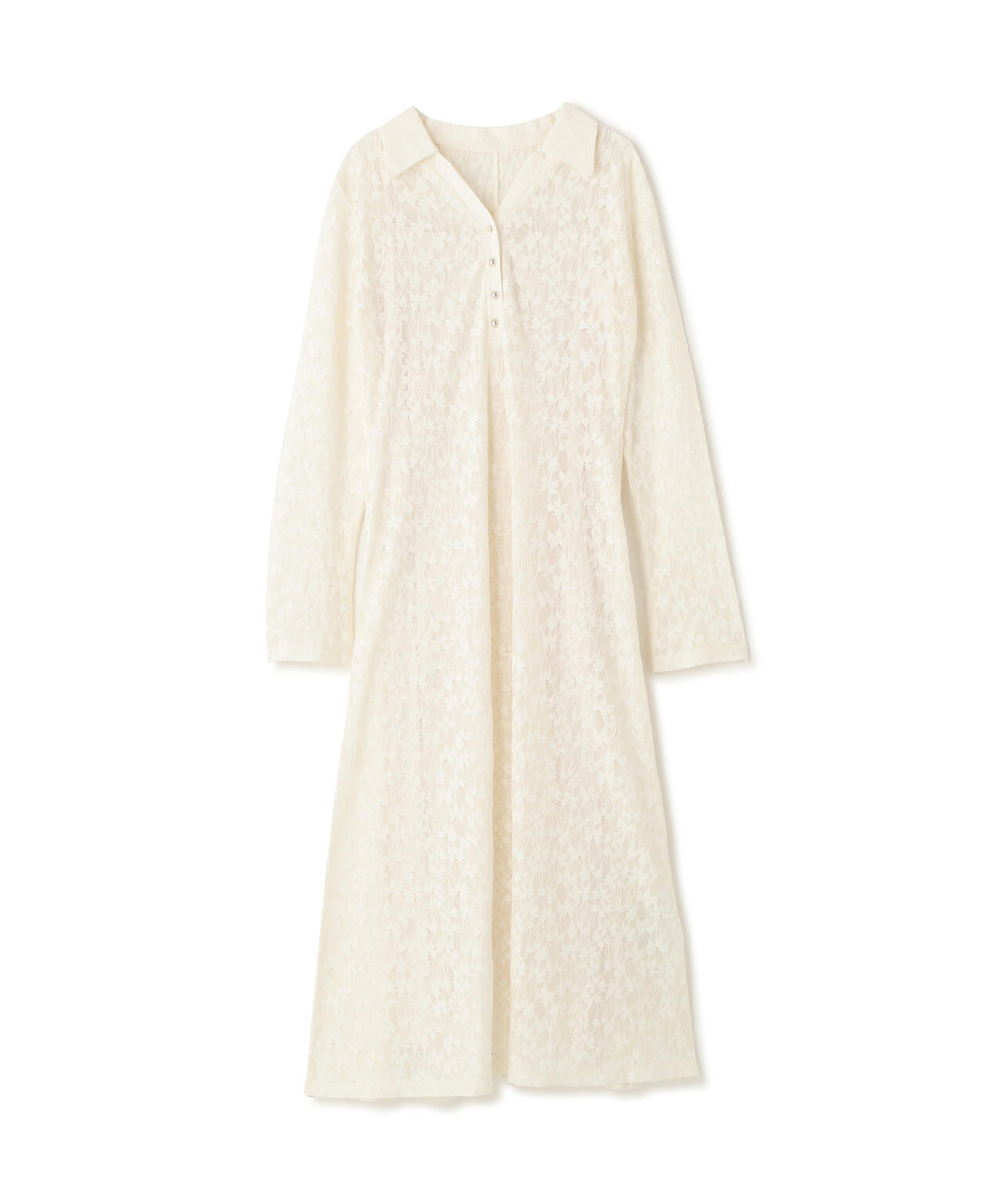 レーススキッパーシャツワンピース