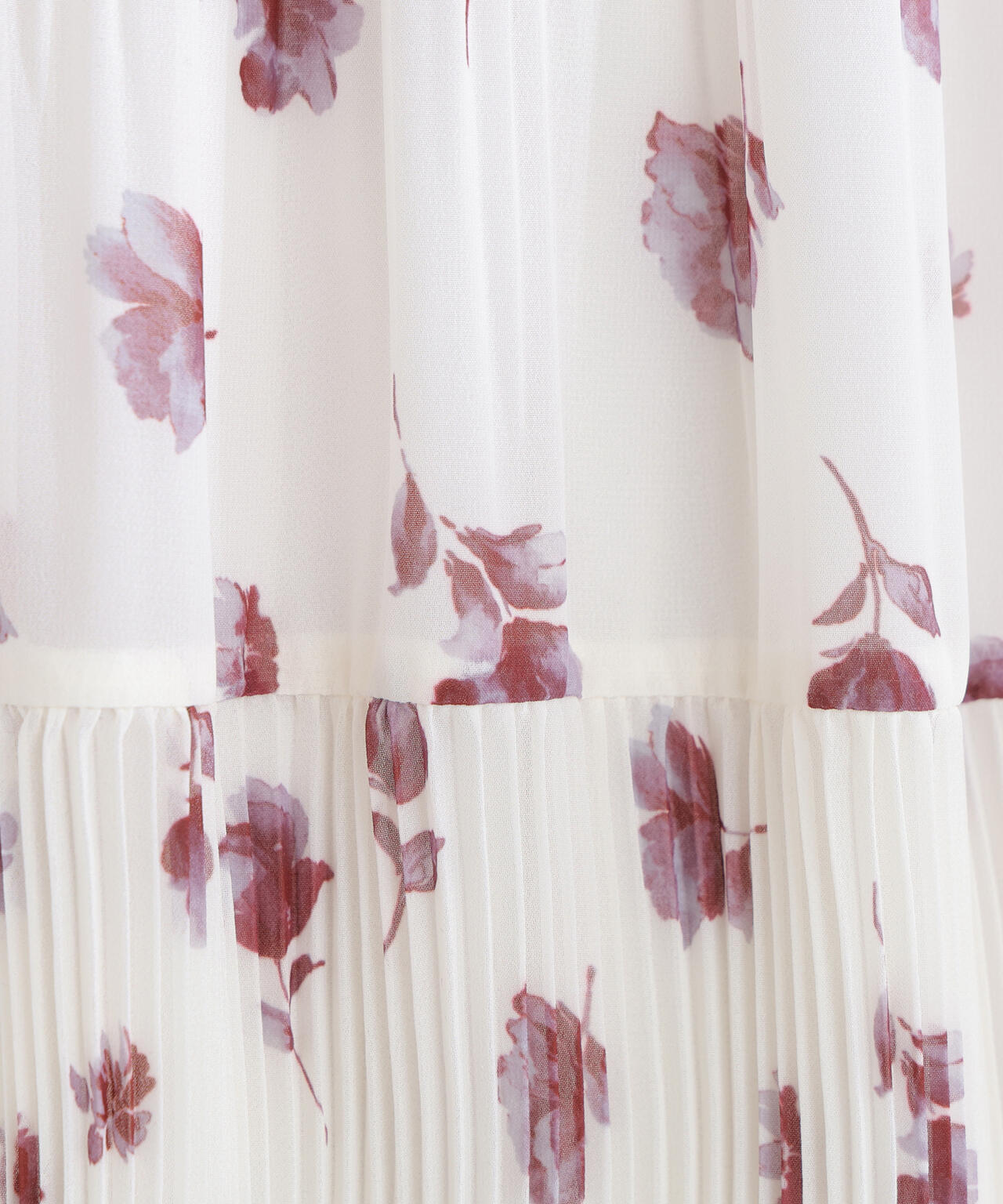 ぼかしフラワープリントワンピース