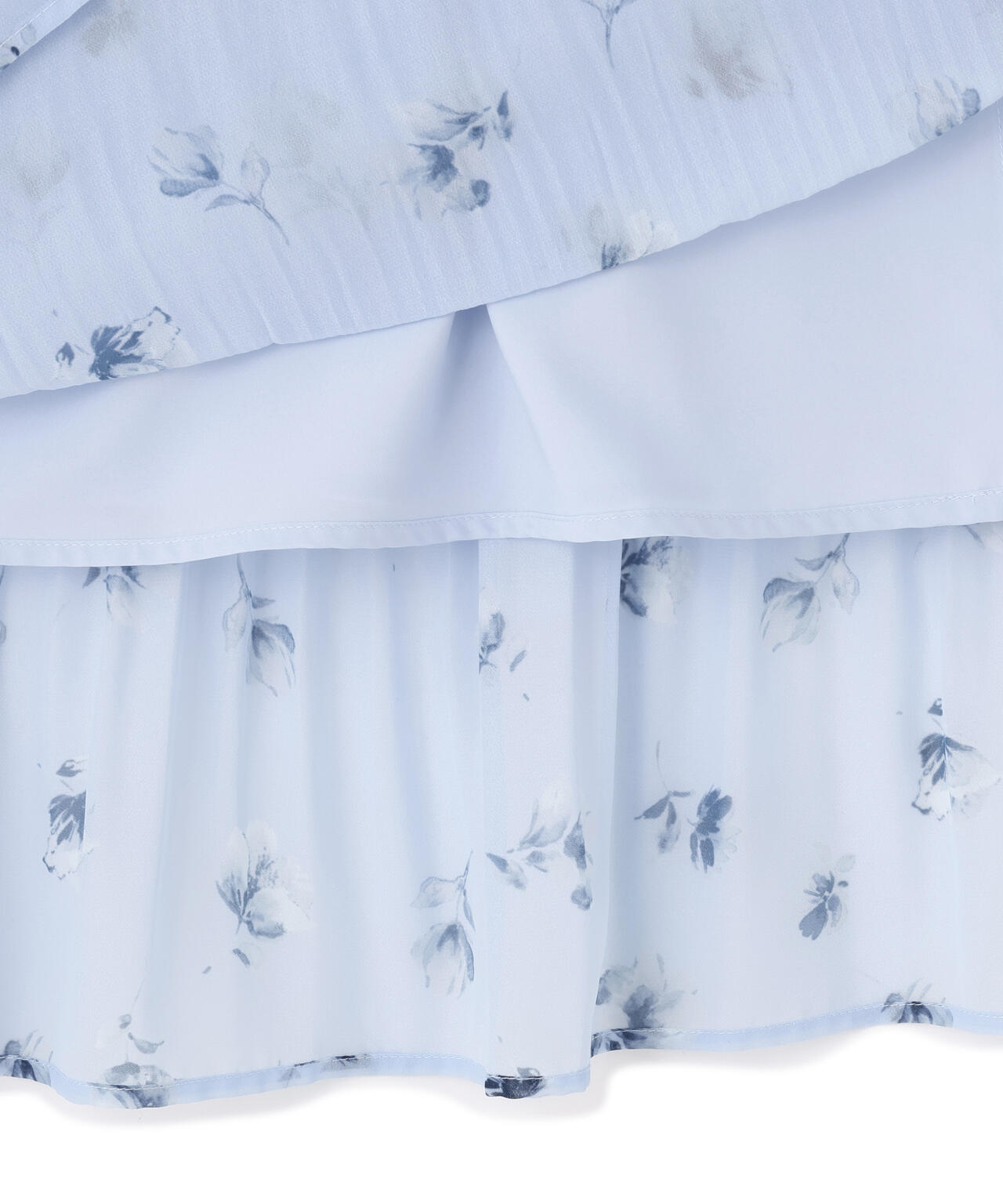 ぼかしフラワープリントワンピース