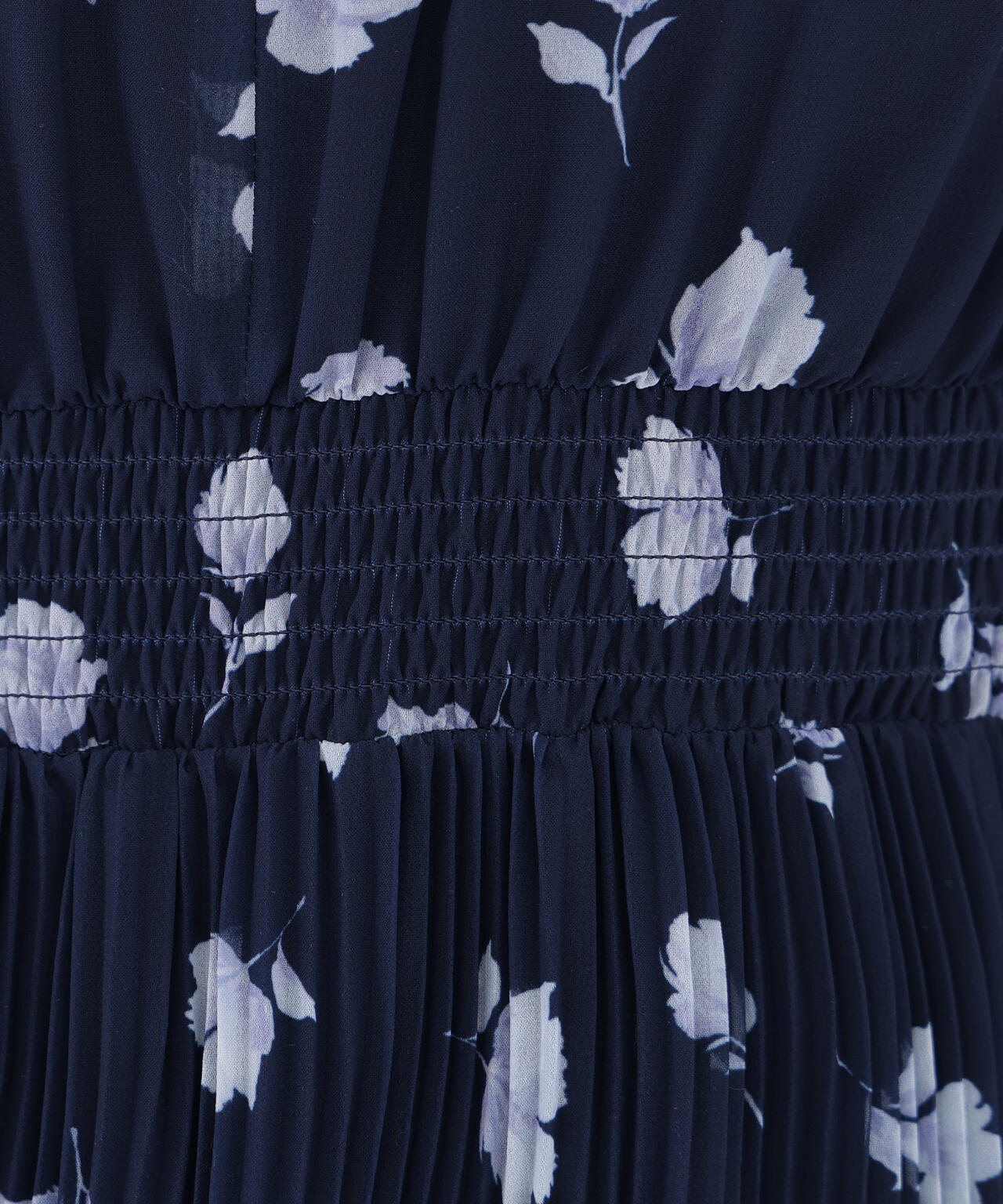 ぼかしフラワープリントワンピース