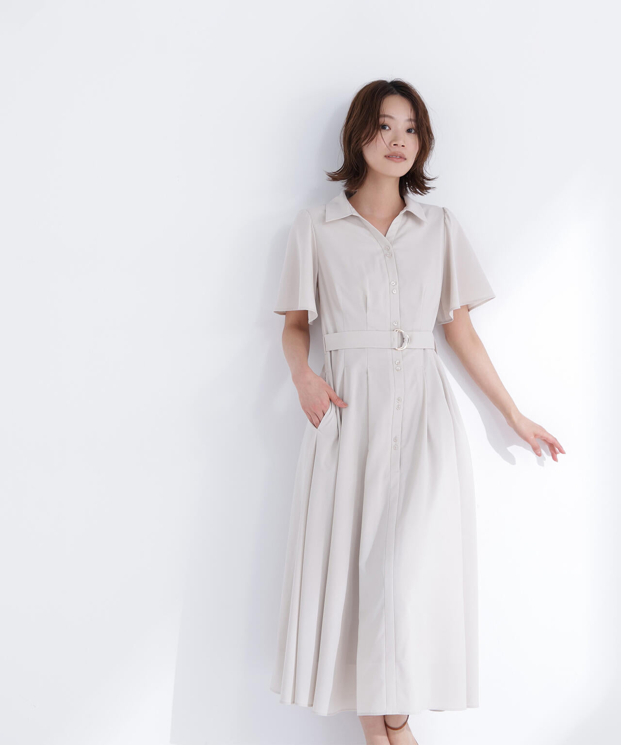 【6/5~6/7 オンライン限定2buy10%OFF対象】【sweet掲載】【ちょうど、いい服】“初めまして”がうまくいく好印象ワンピース