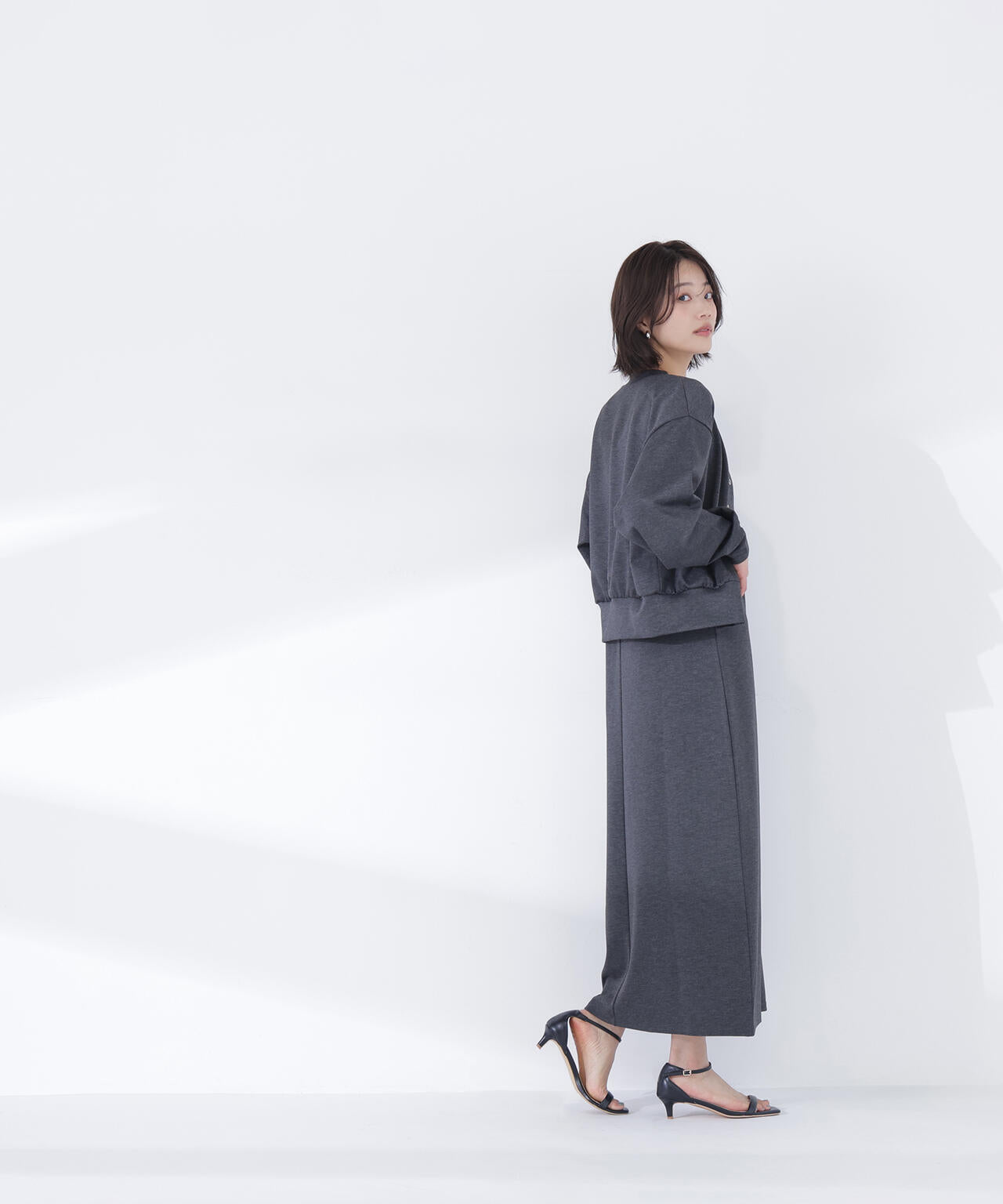 カーデセットナローワンピース