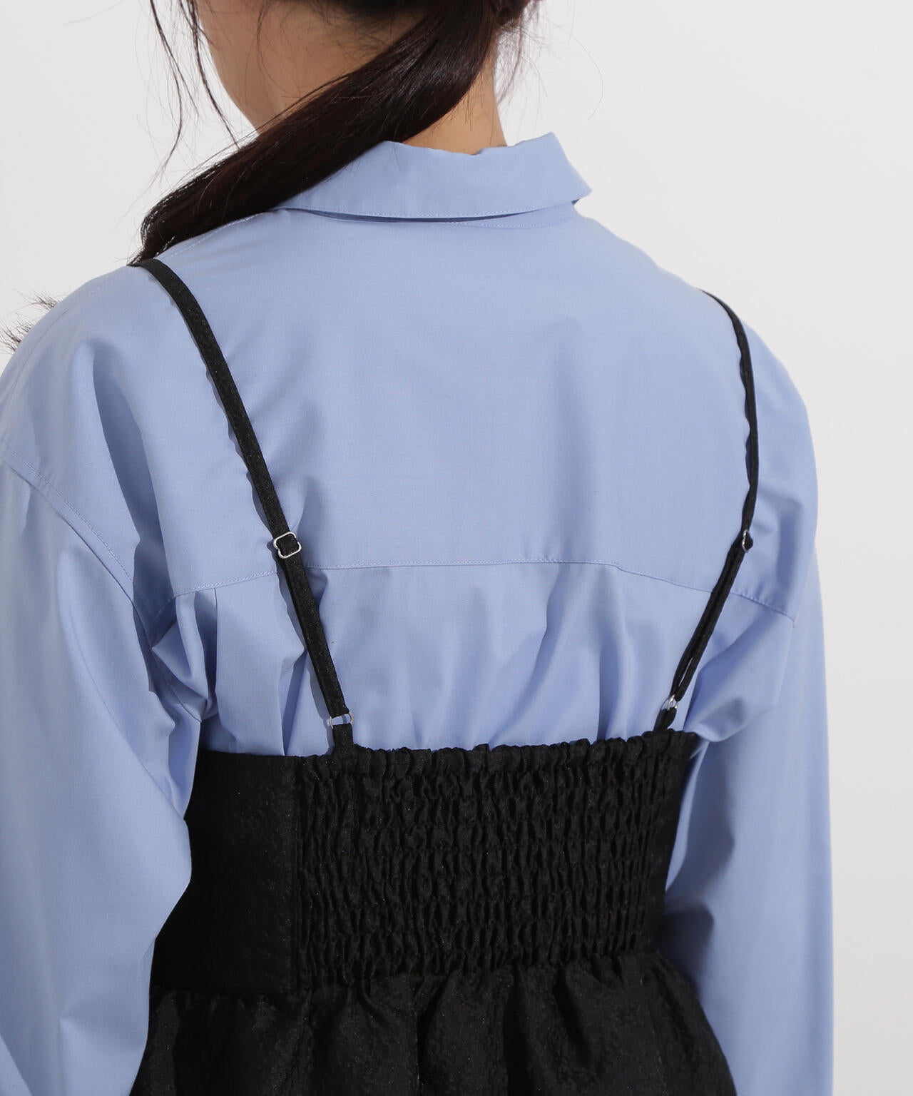 ジャガードペプラムキャミセットアップ