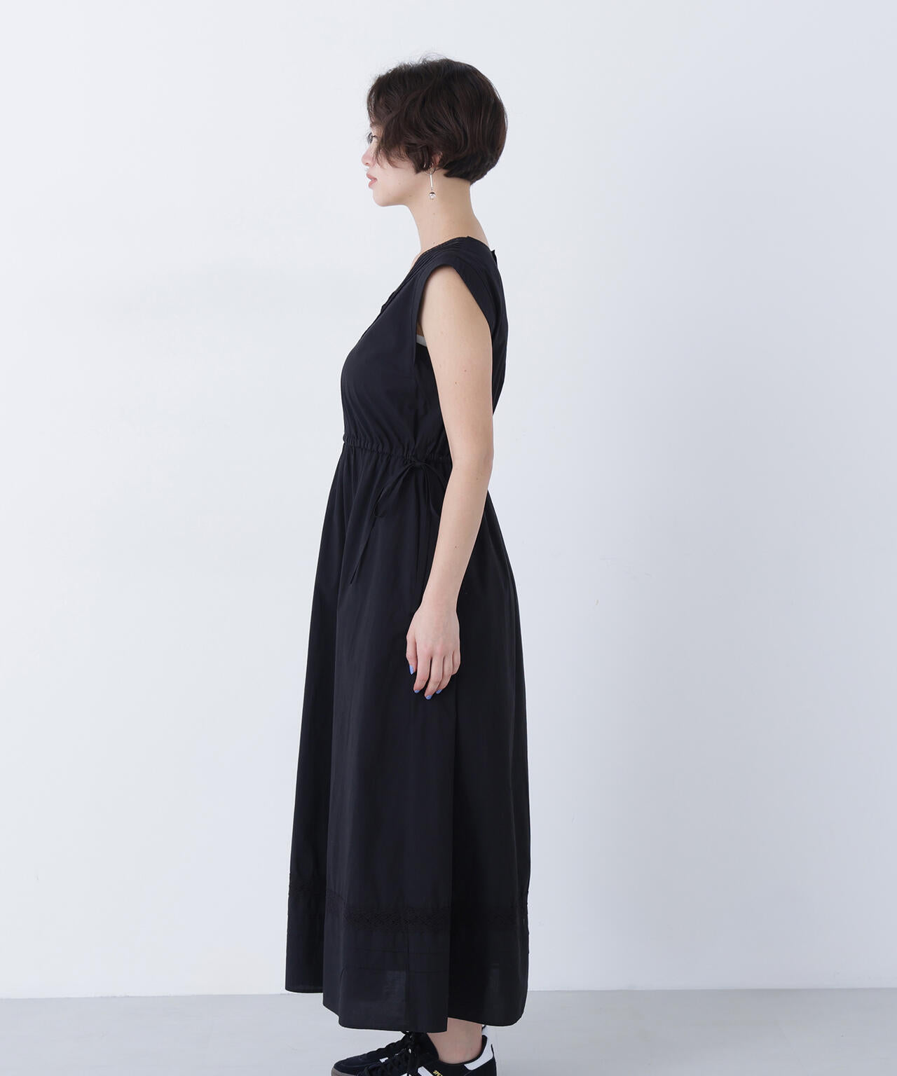 【6/5~6/7 オンライン限定2buy10%OFF対象】ピンタックレースワンピース