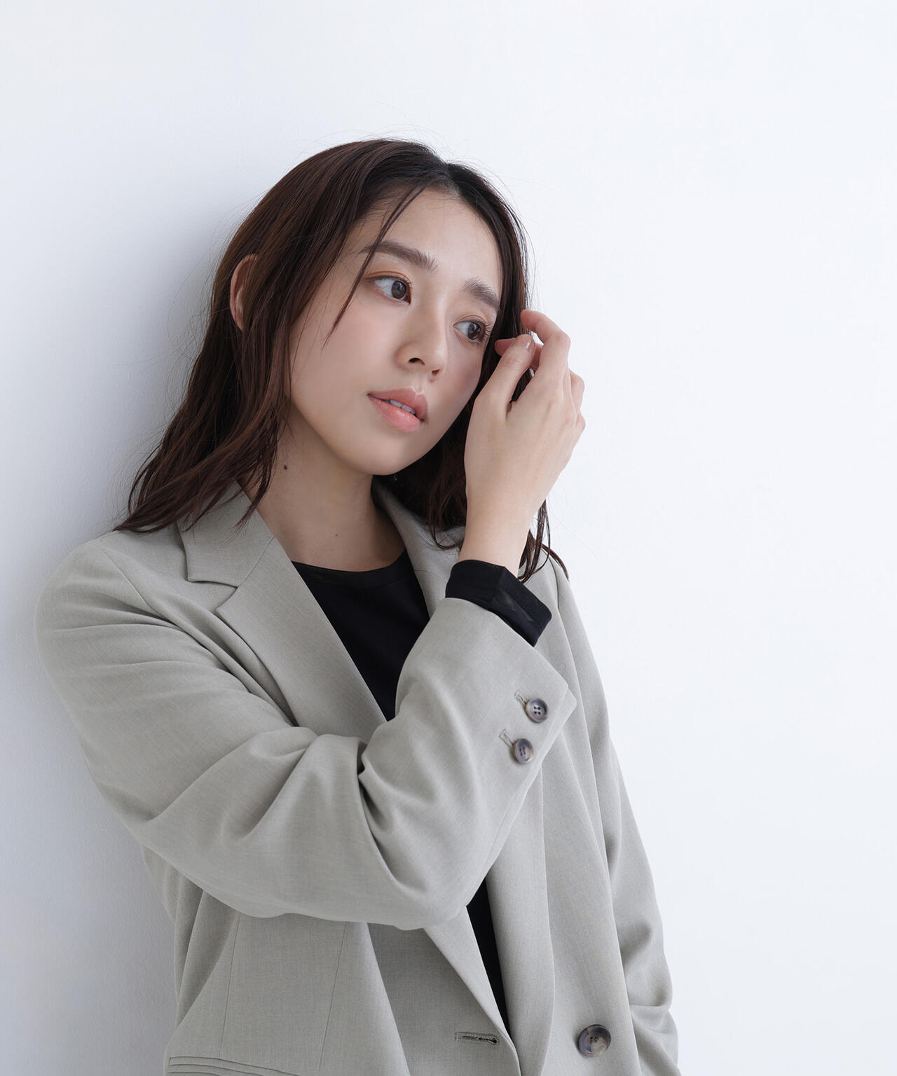 【6/16 ~6/18 2buy10%OFF 対象商品】クラッシー SETUP ダブルブレストジャケット