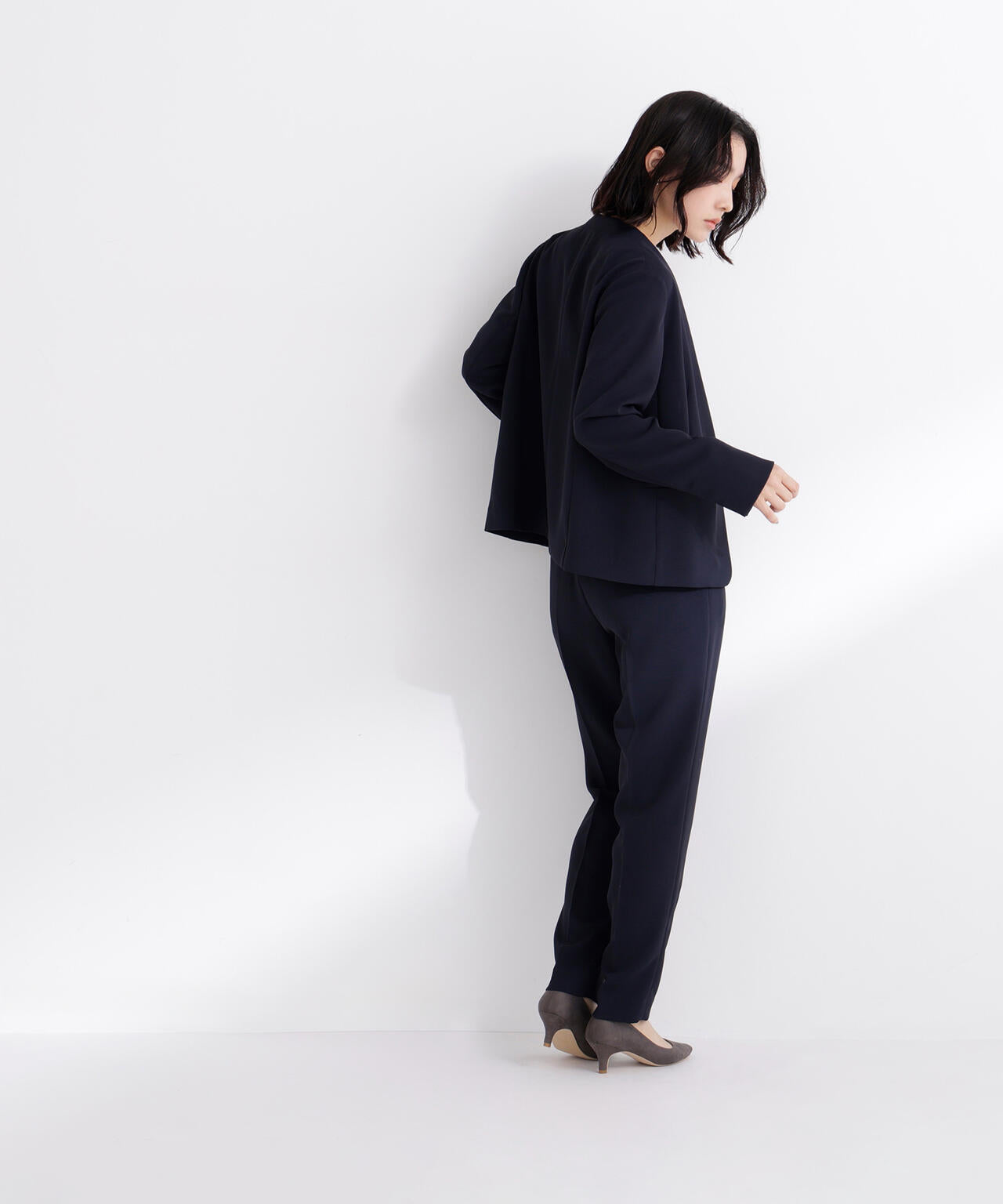 ドビーツイル SETUP ノーカラージャケット