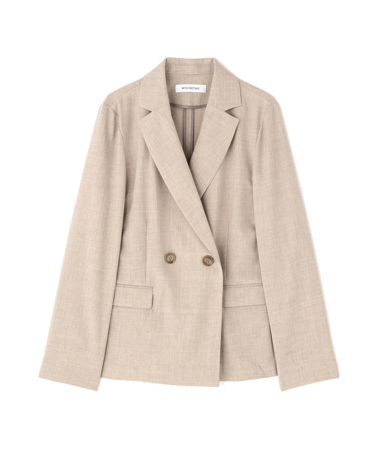 リネンライク SETUP ダブルボタンジャケット