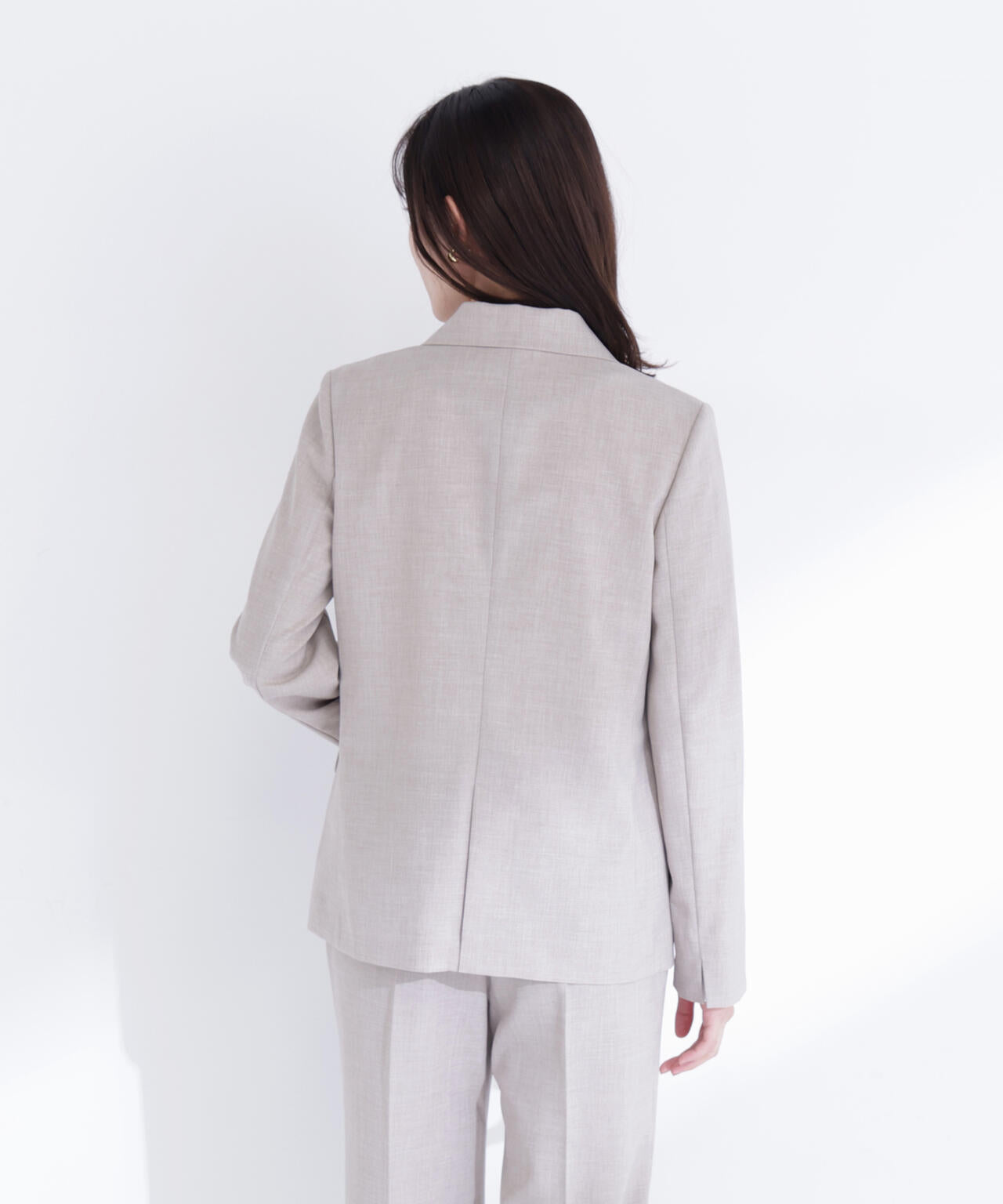 リネンライク SETUP ダブルボタンジャケット