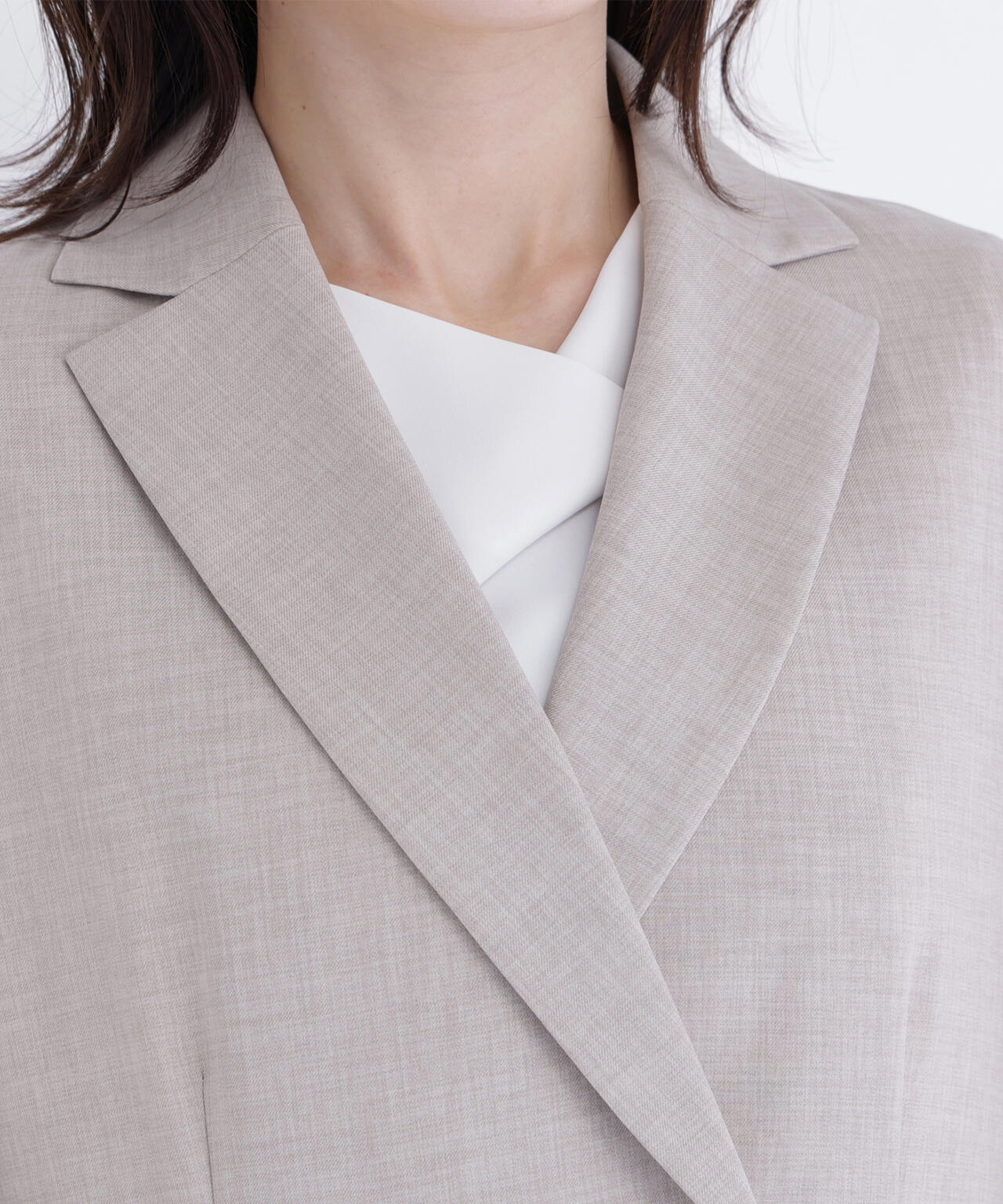 リネンライク SETUP ダブルボタンジャケット