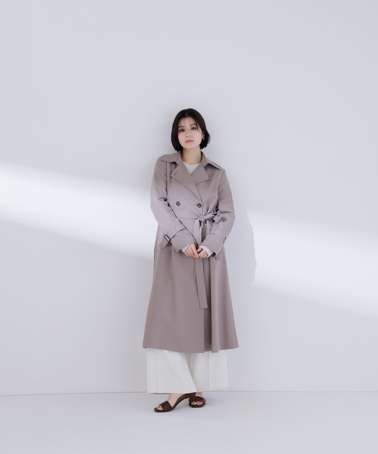 パウダーツイルトレンチコート