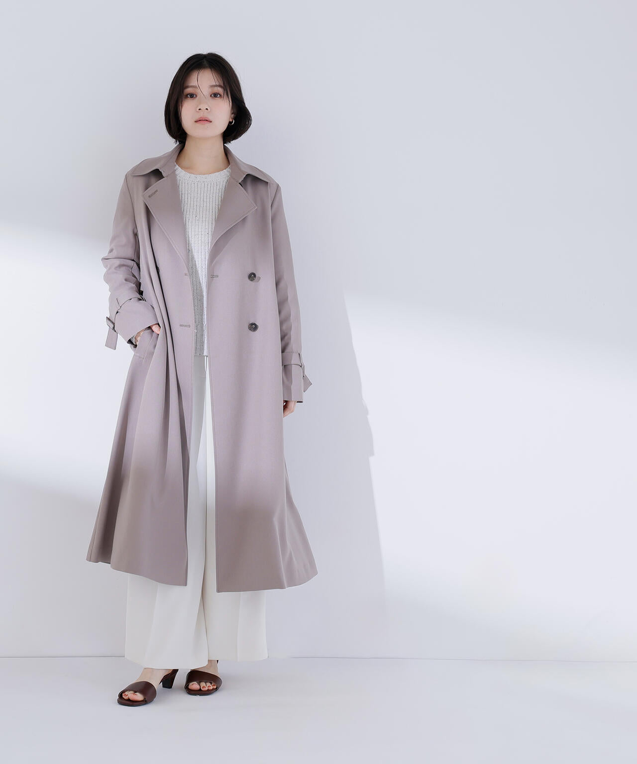 パウダーツイルトレンチコート