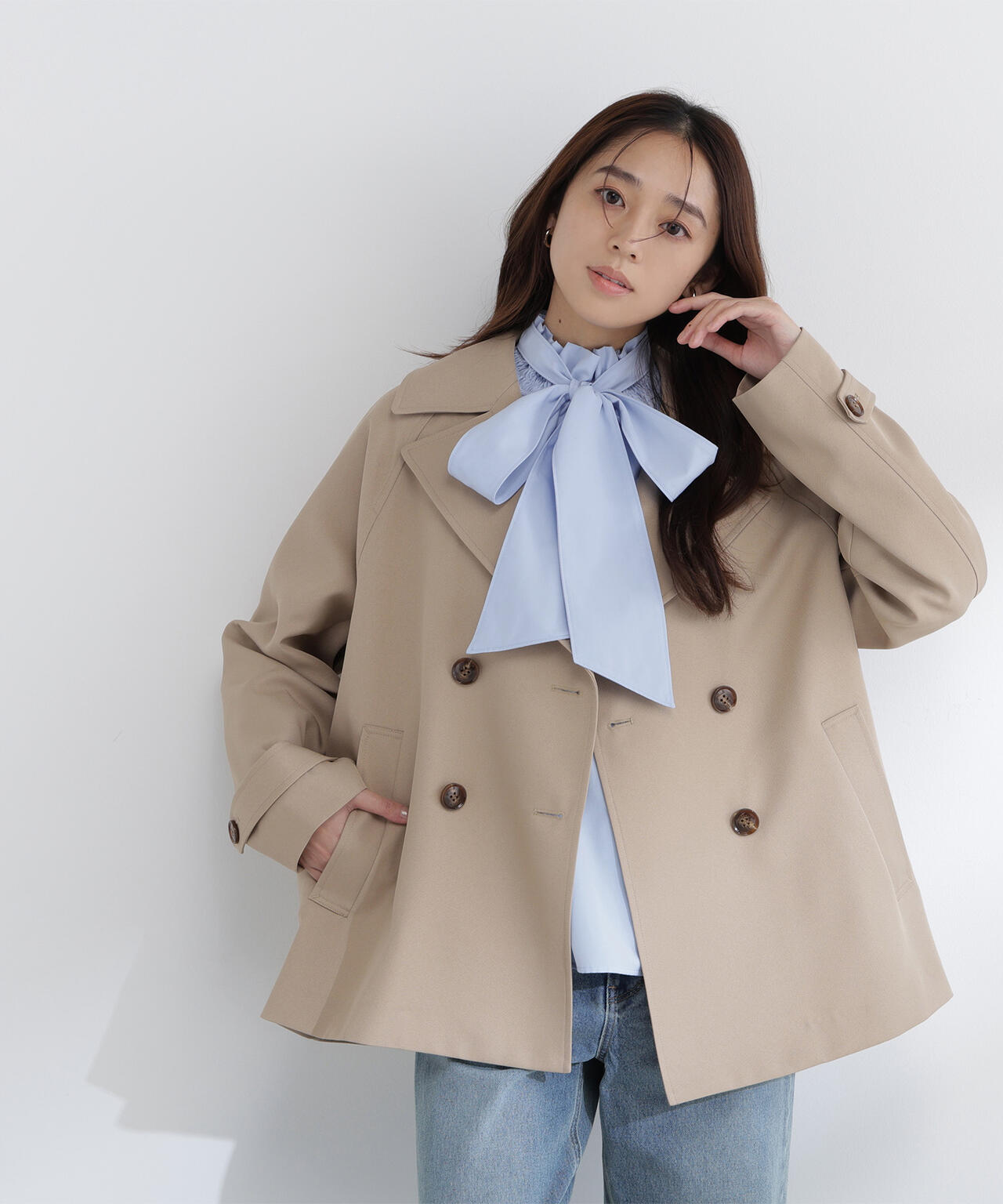 ハーフトレンチコート