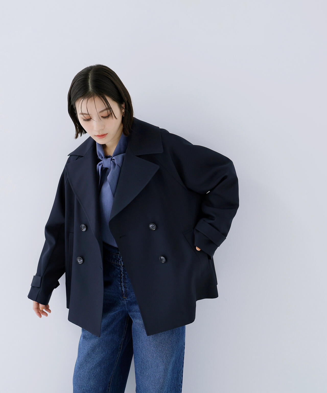 ハーフトレンチコート