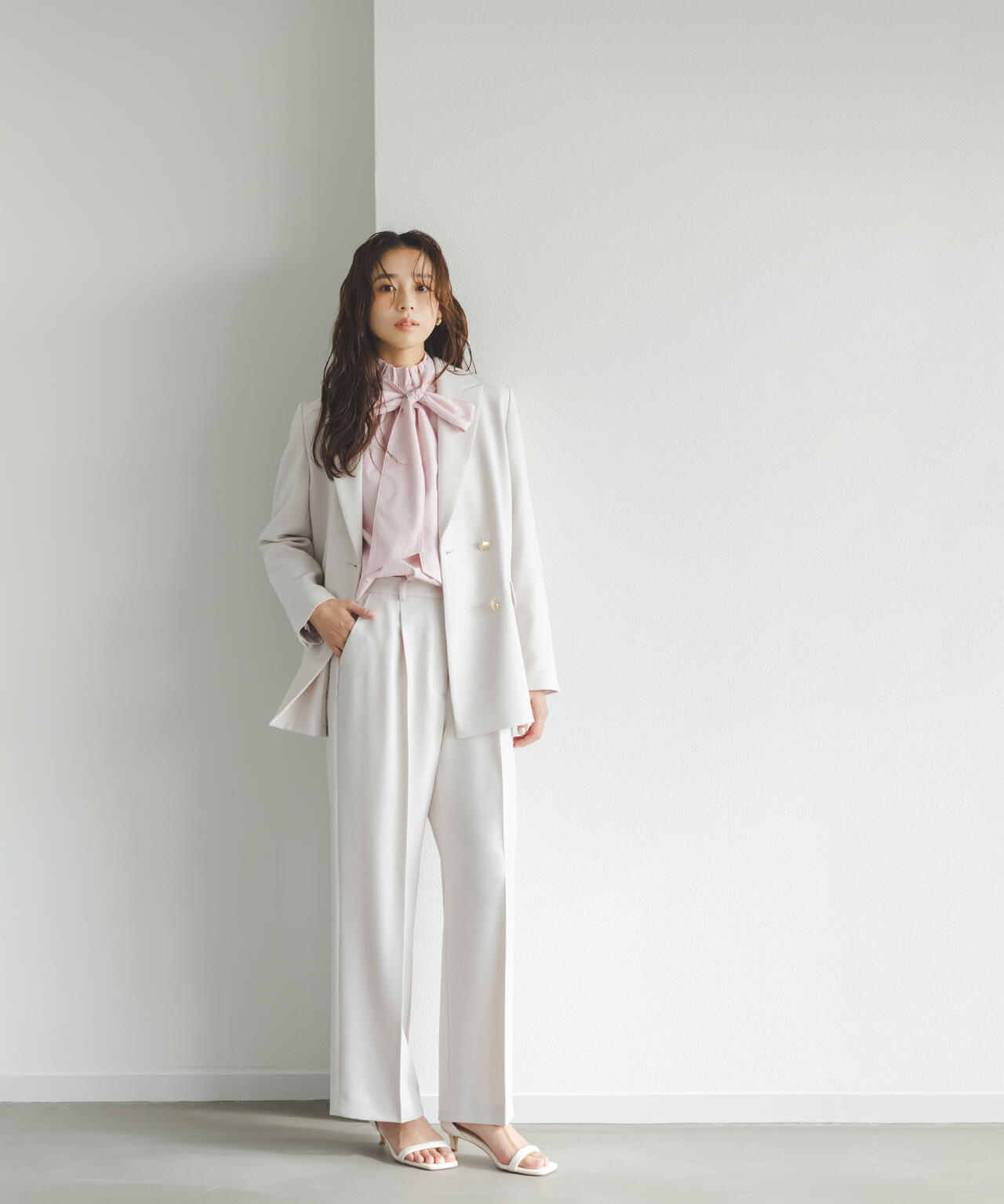 ダブルブレスト SETUP ボクシージャケット